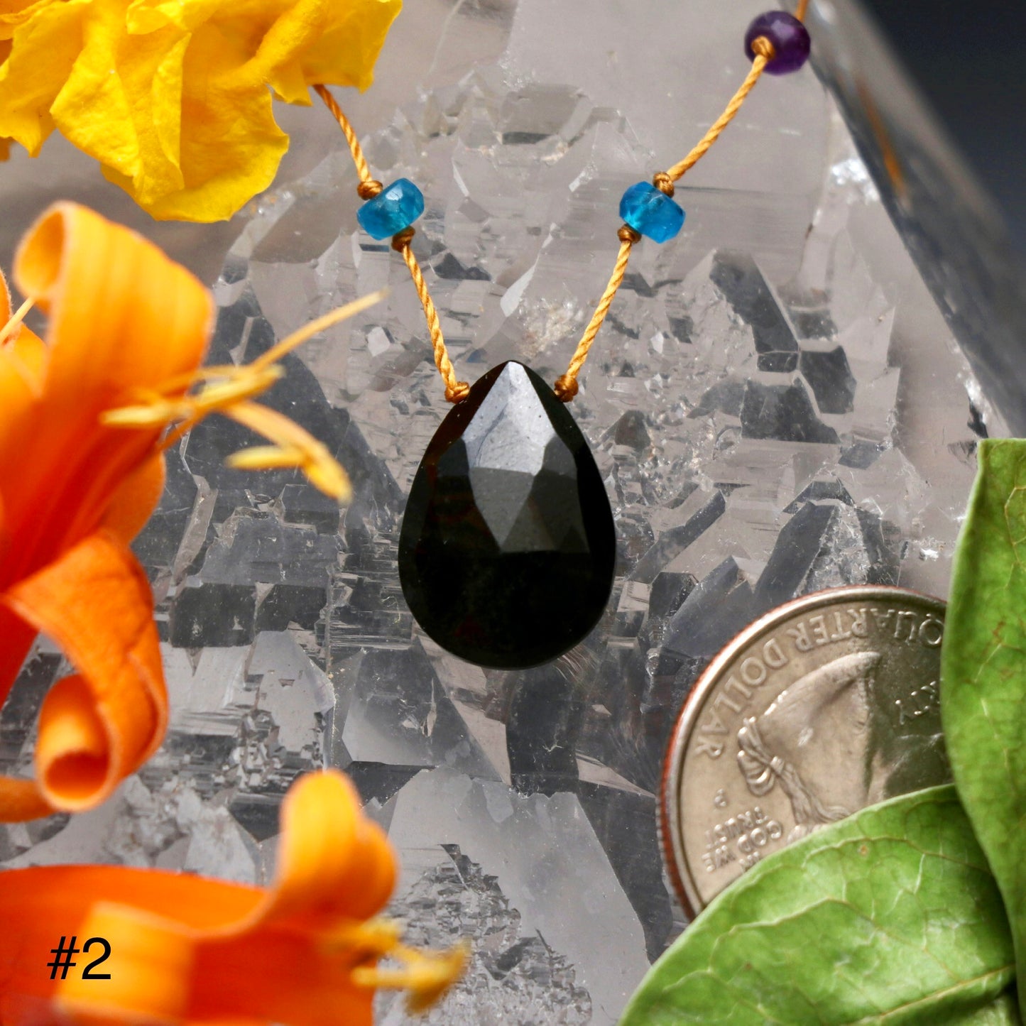 Black Jade Rainbow Drop