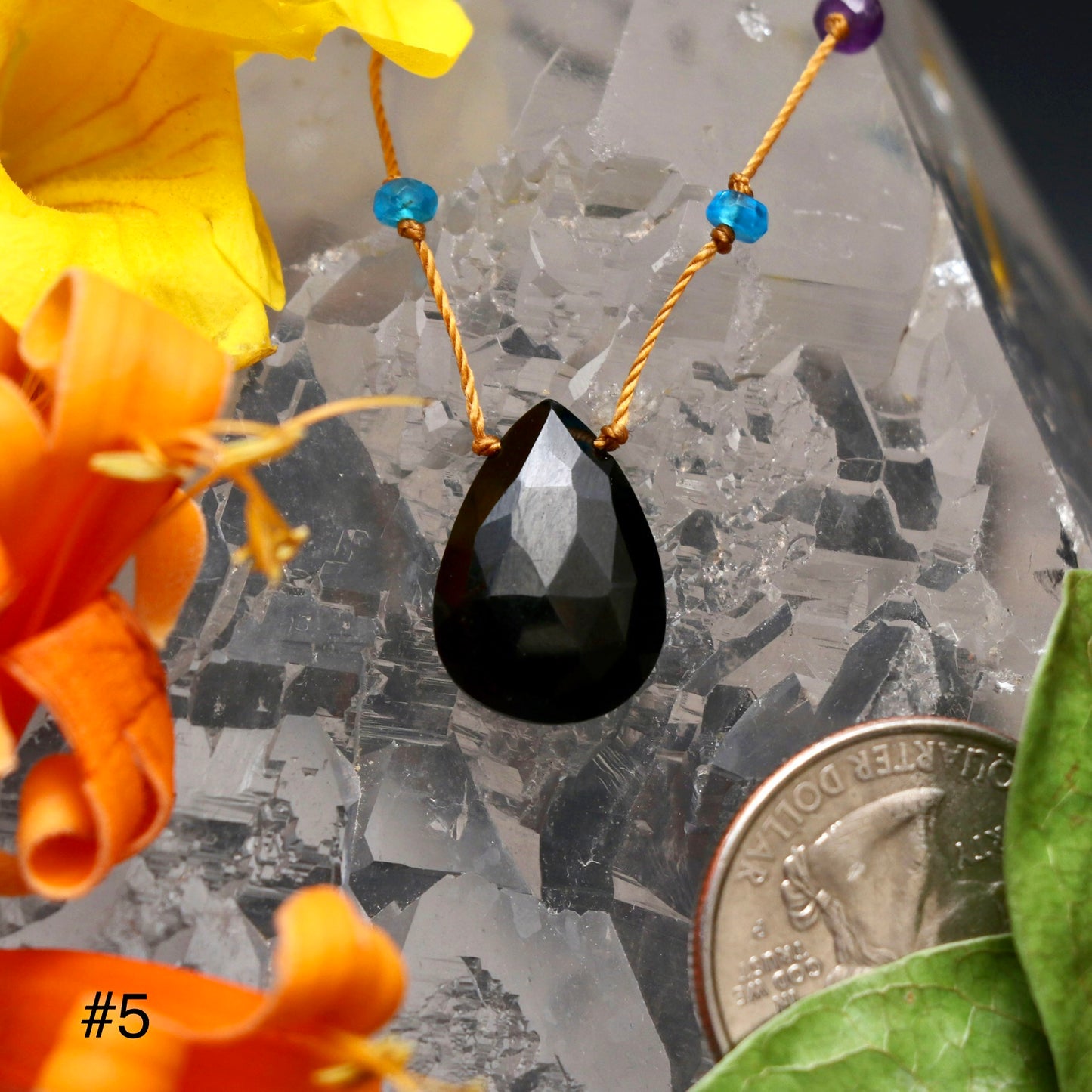 Black Jade Rainbow Drop