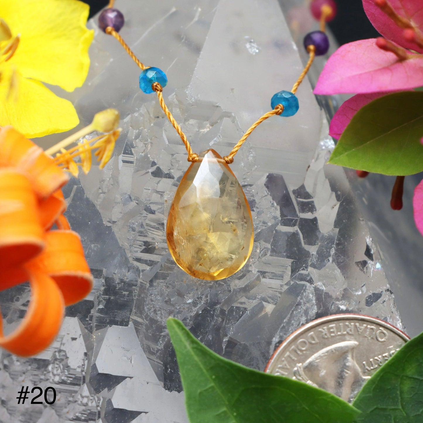 Citrine Rainbow Drop