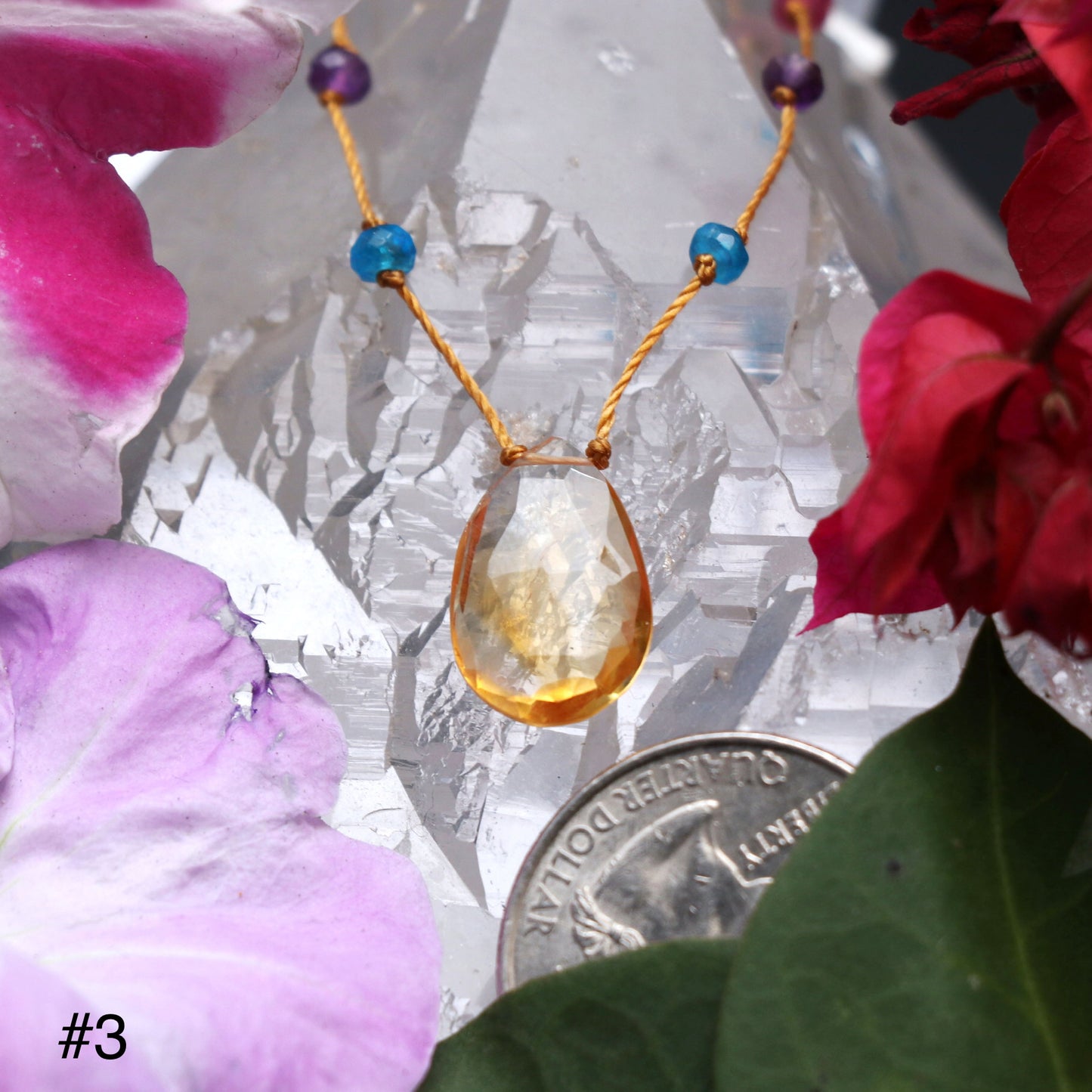 Citrine Rainbow Drop