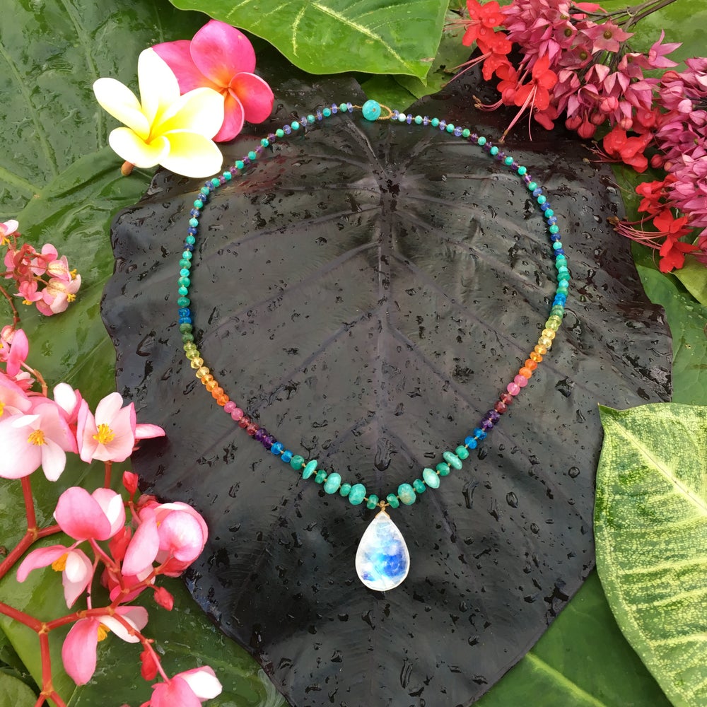 Moonstone Amazonite Rainbow Mana