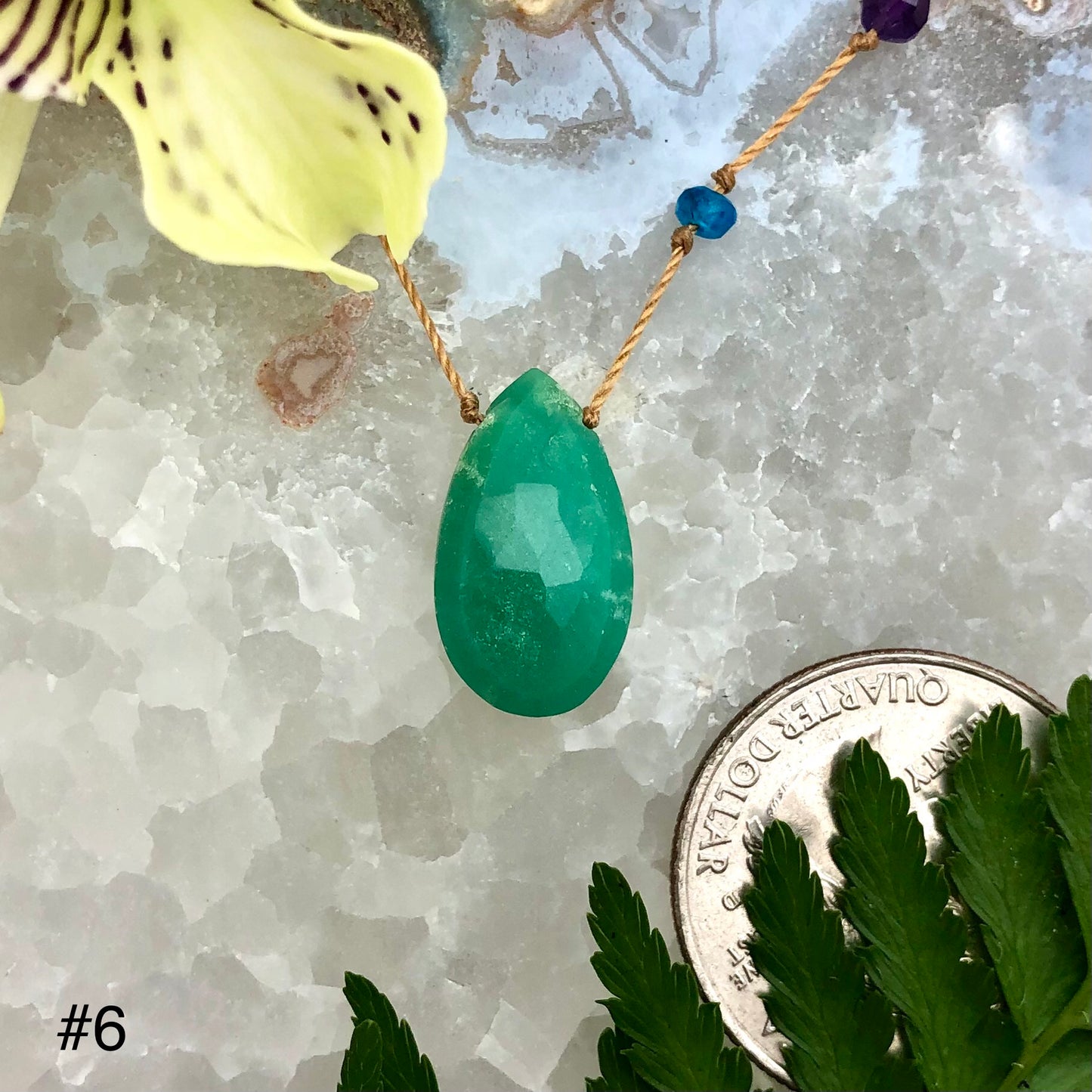 Chrysoprase Rainbow Drop