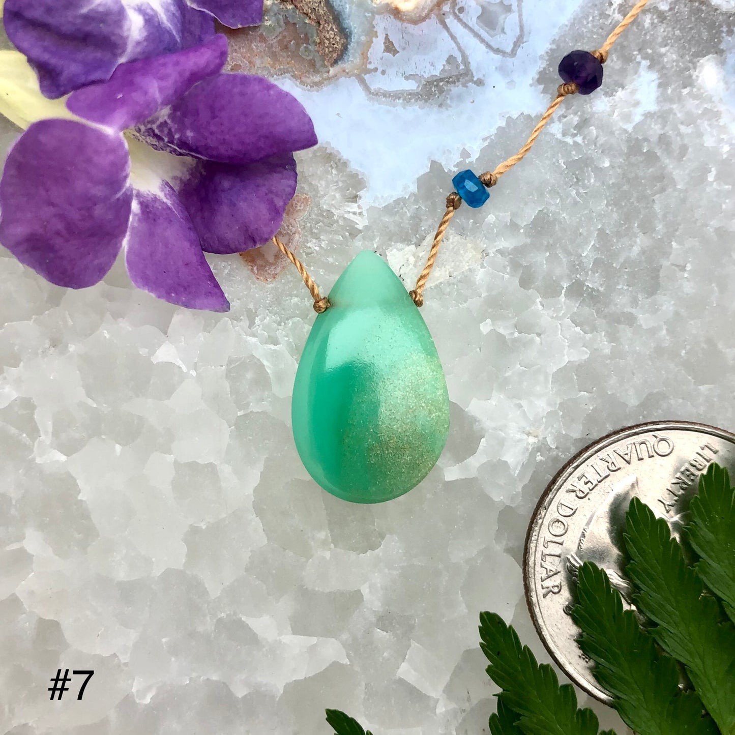 Chrysoprase Rainbow Drop
