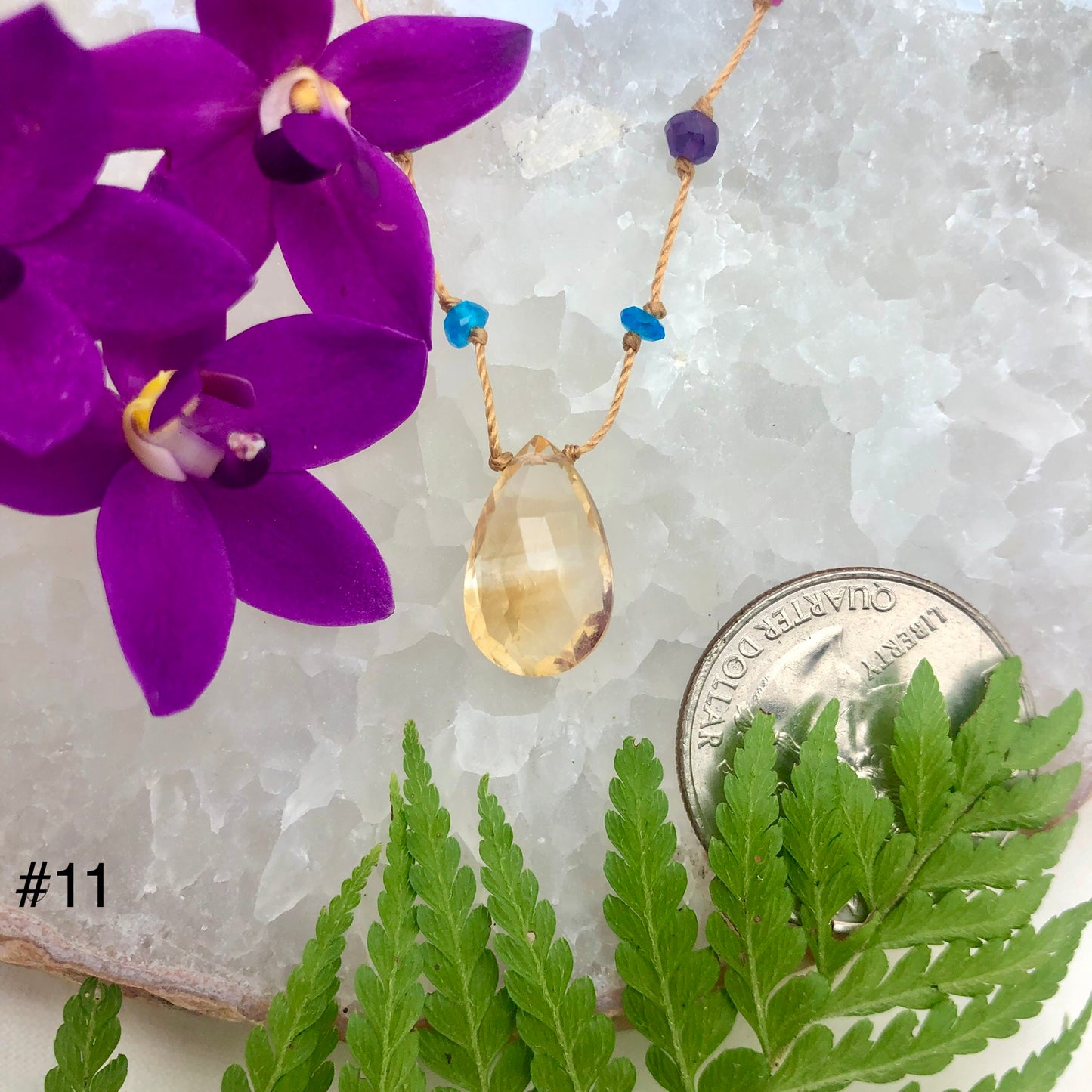 Citrine Rainbow Drop