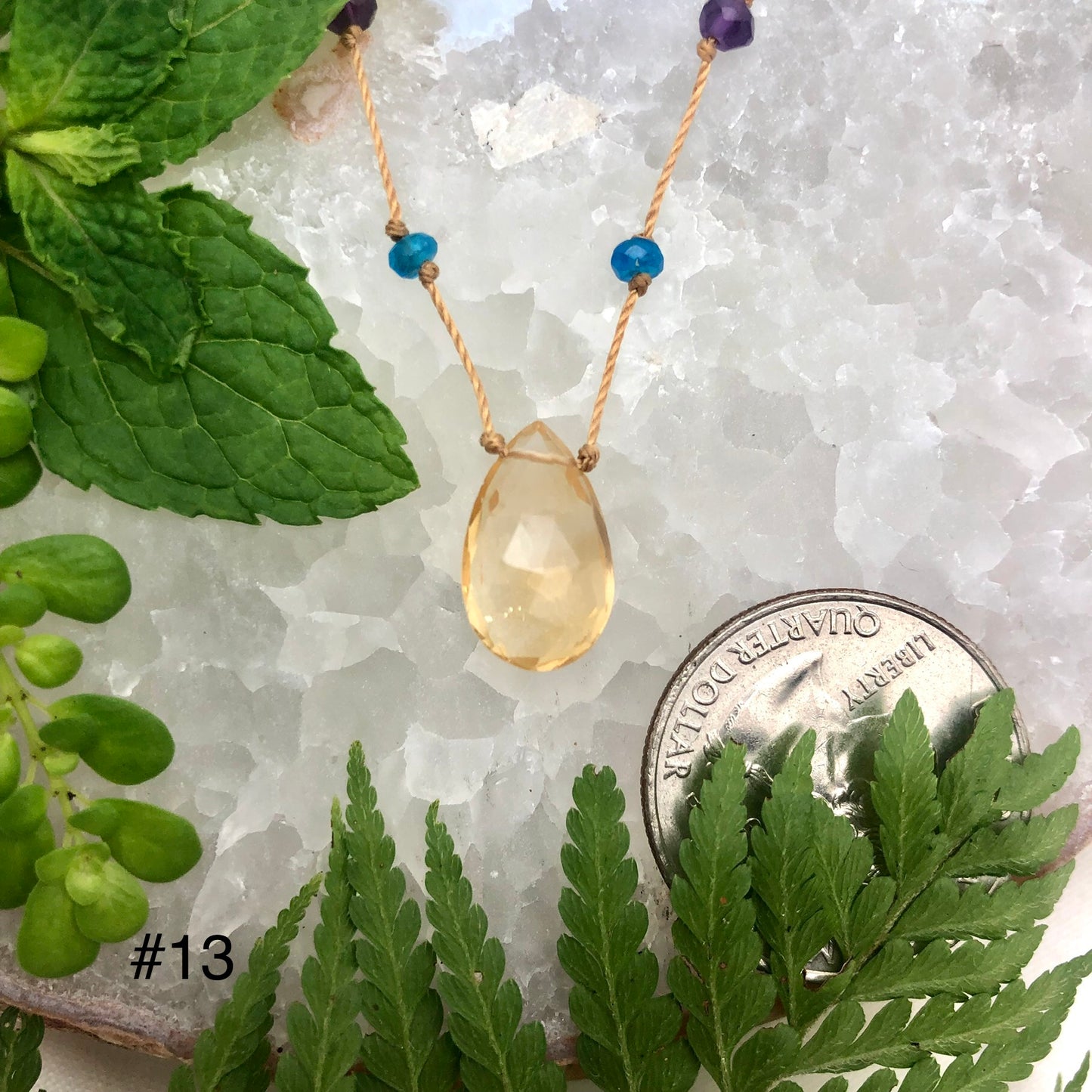 Citrine Rainbow Drop