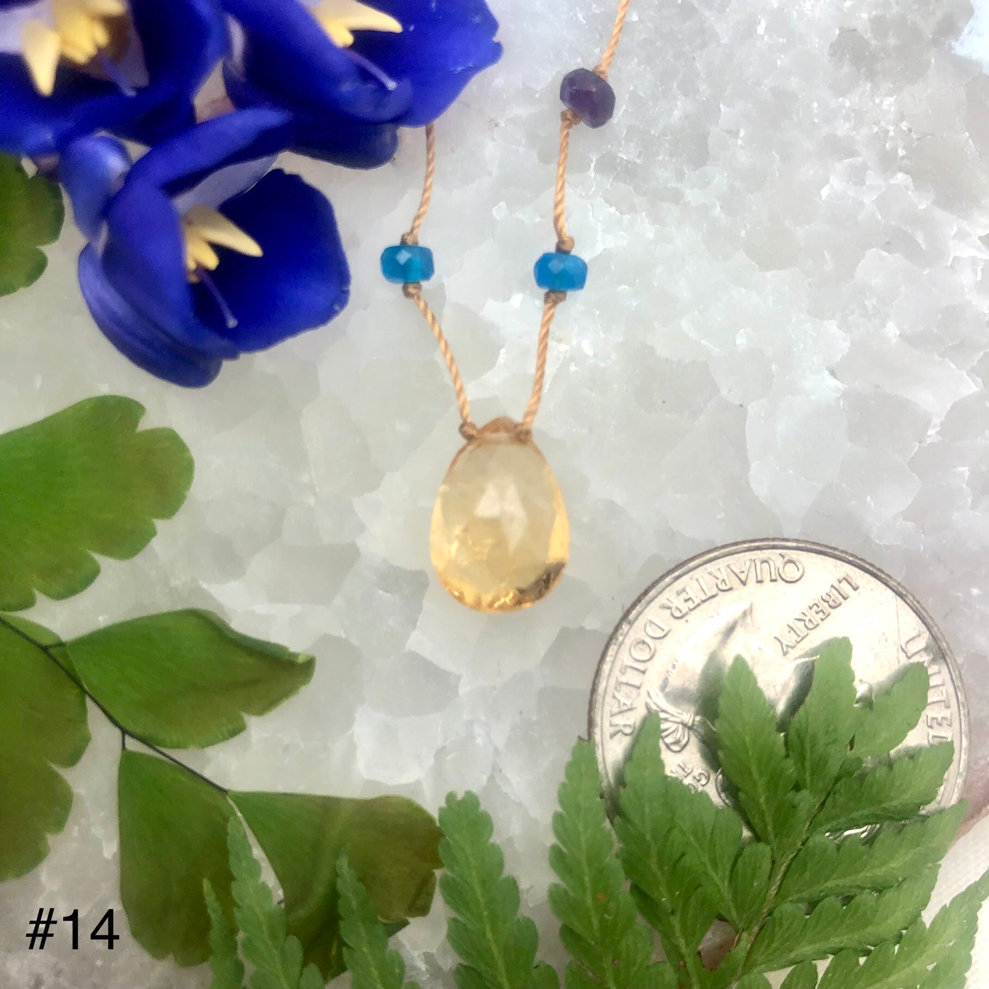 Citrine Rainbow Drop