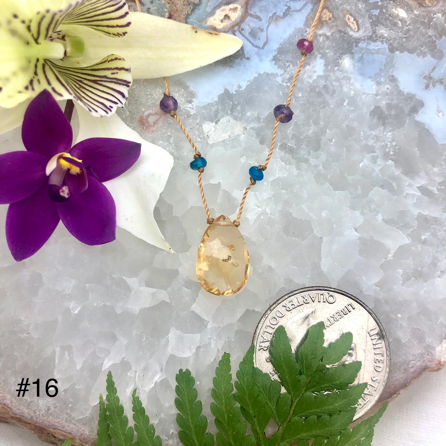 Citrine Rainbow Drop