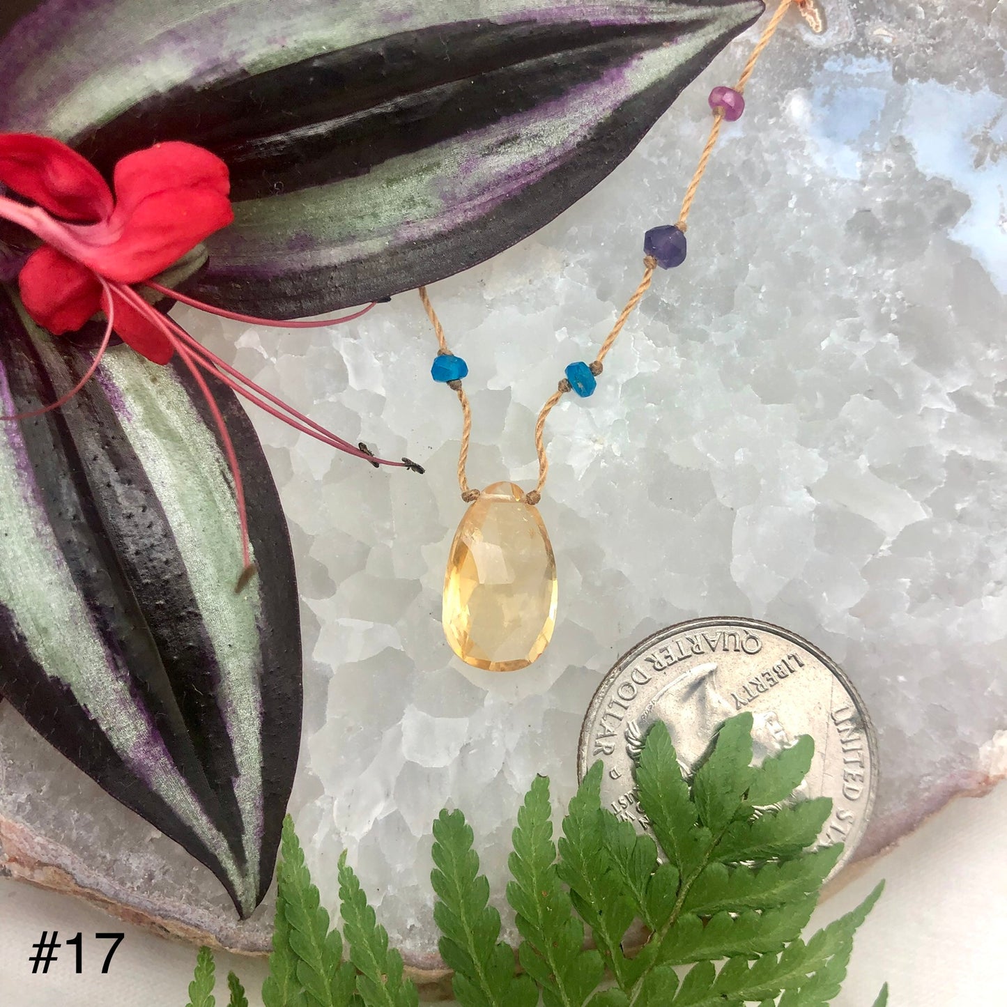 Citrine Rainbow Drop