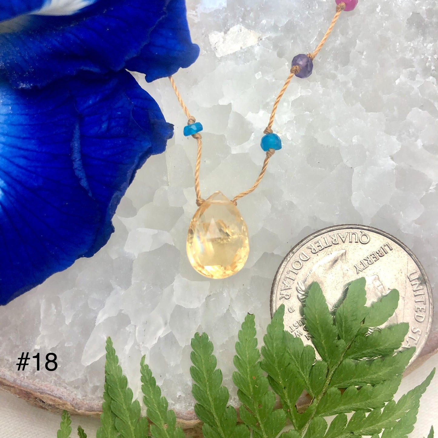 Citrine Rainbow Drop