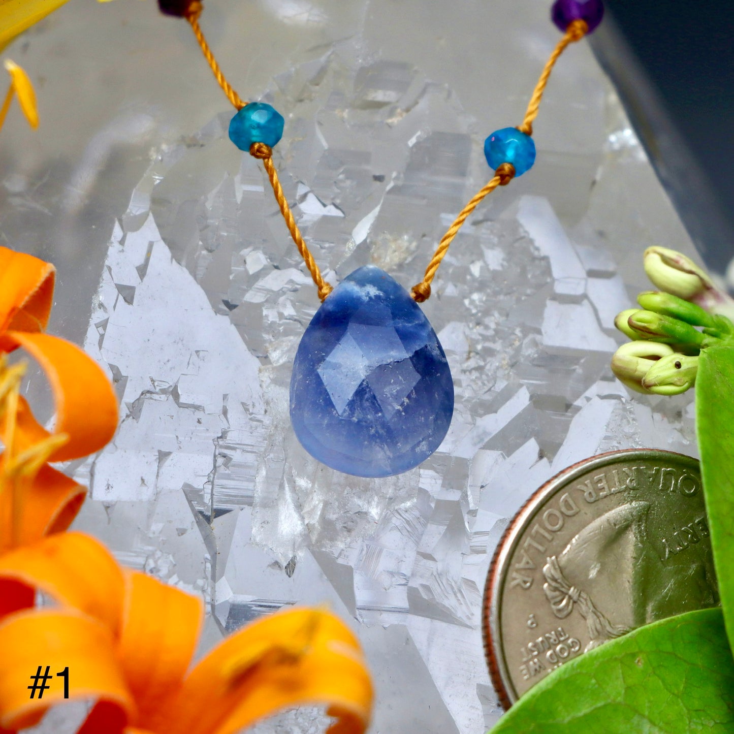Dumortierite Rainbow Drop