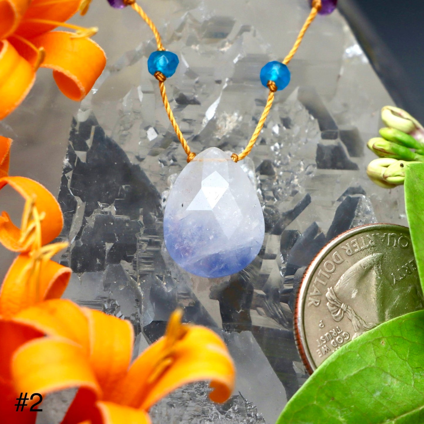 Dumortierite Rainbow Drop