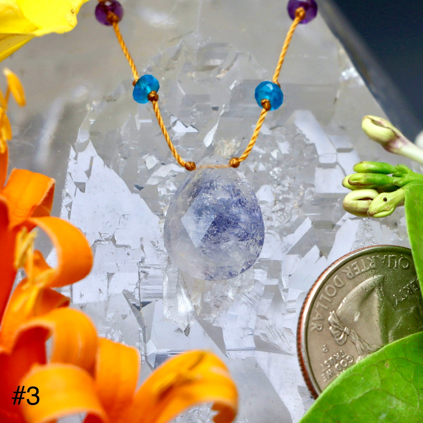 Dumortierite Rainbow Drop