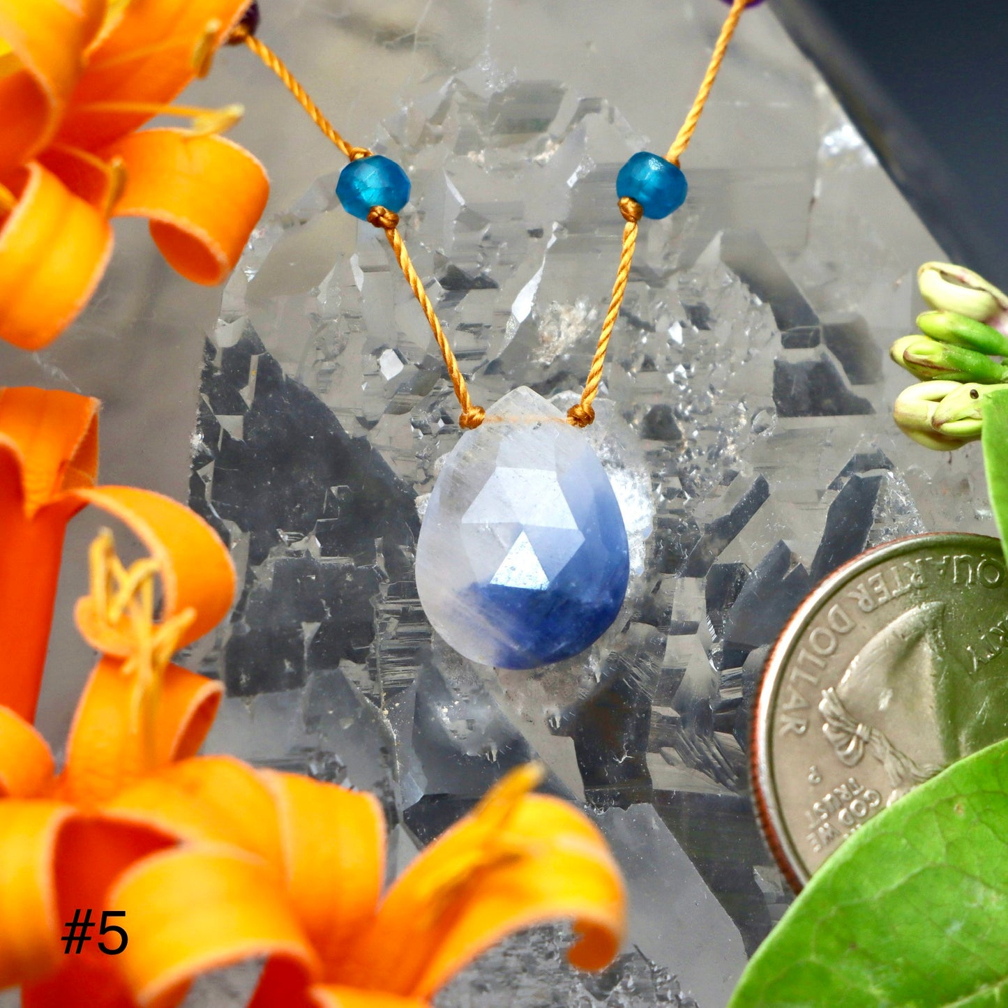 Dumortierite Rainbow Drop