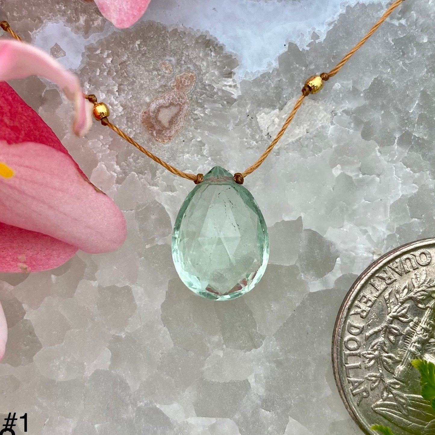 Green Fluorite Alohi Drop
