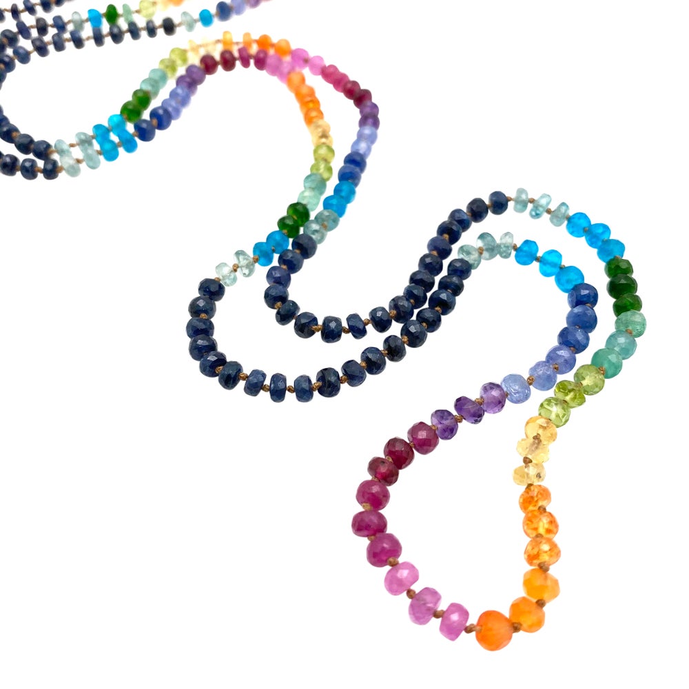 Midnight Sapphire Rainbow Lei