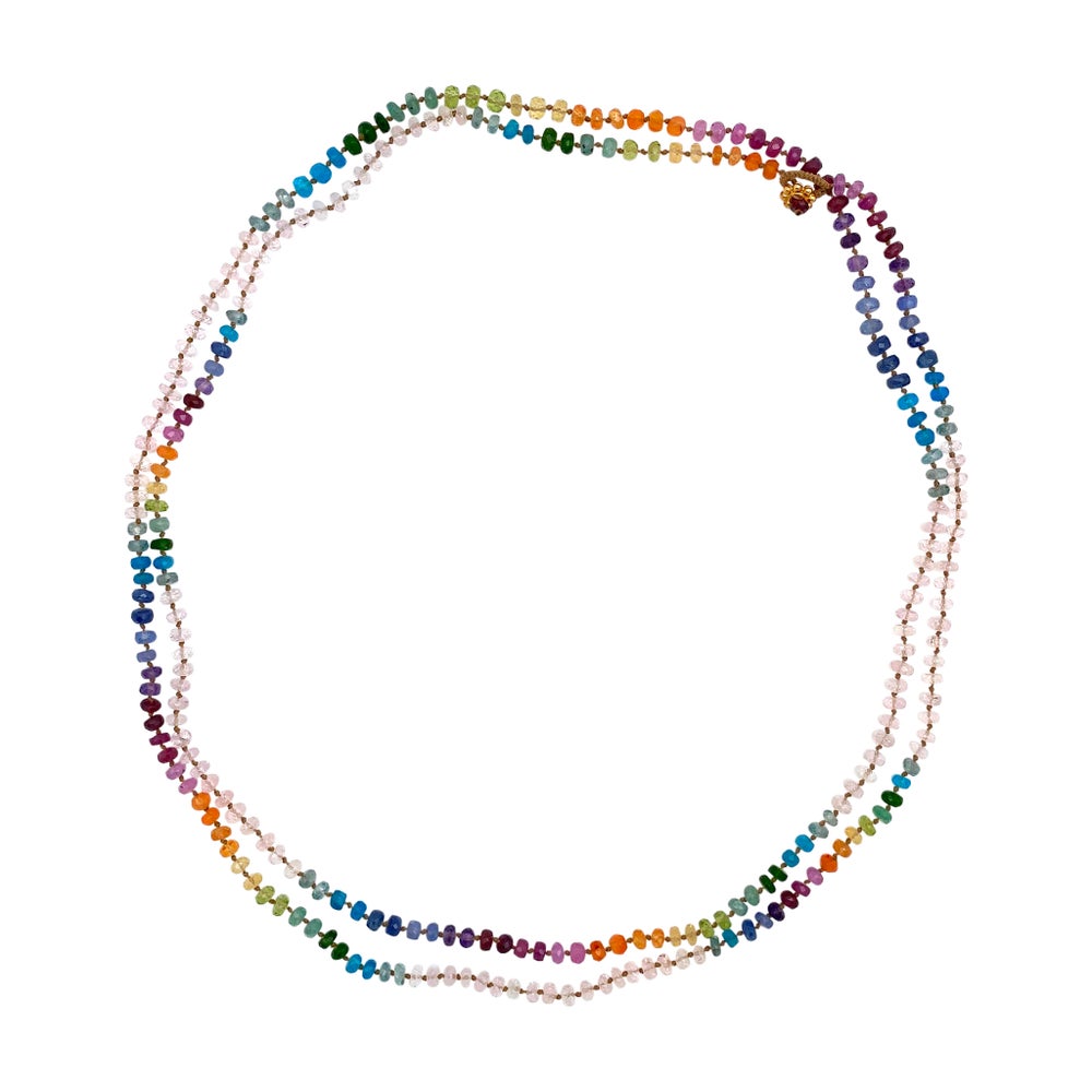 Morganite Rainbow Lei