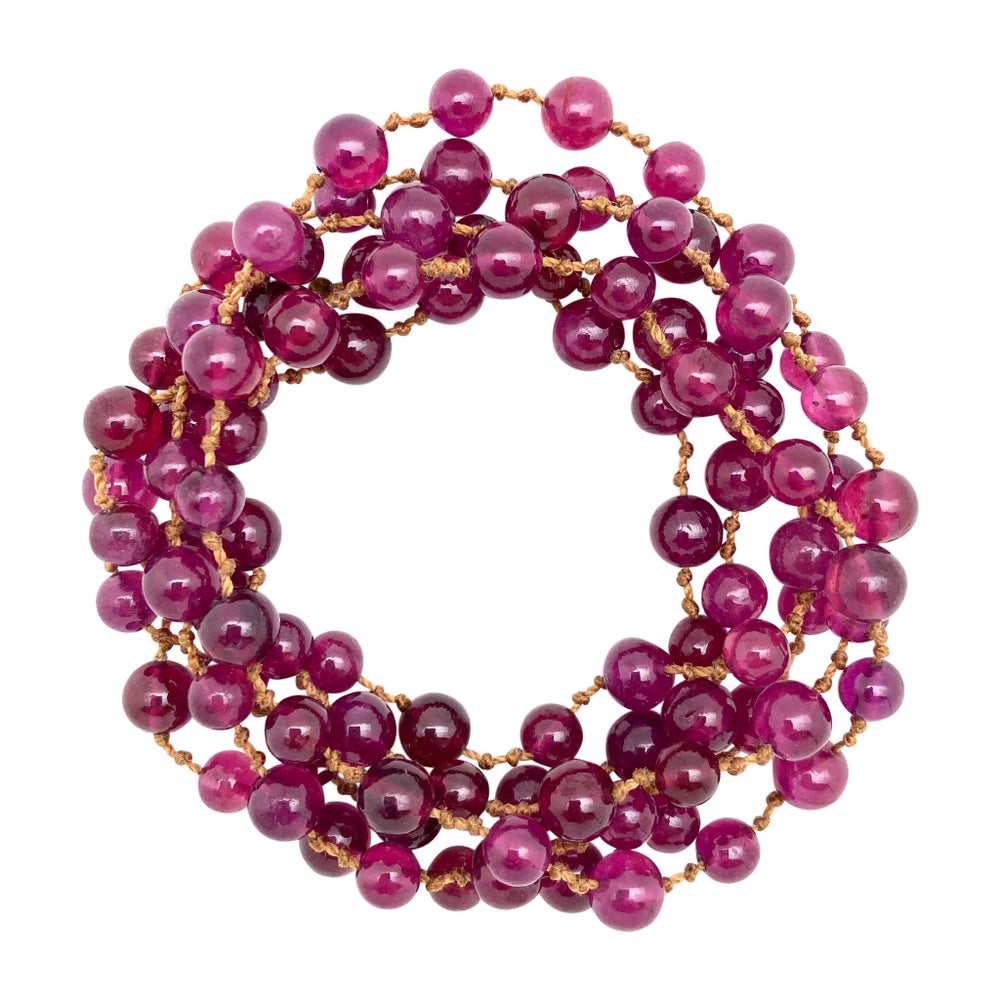 Smooth Ruby Mala