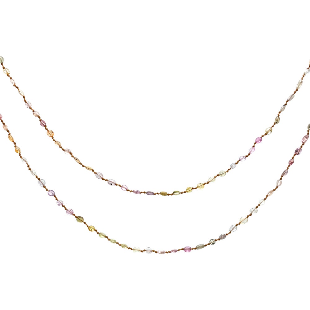Pastel Sapphire Smooth Oval Lei