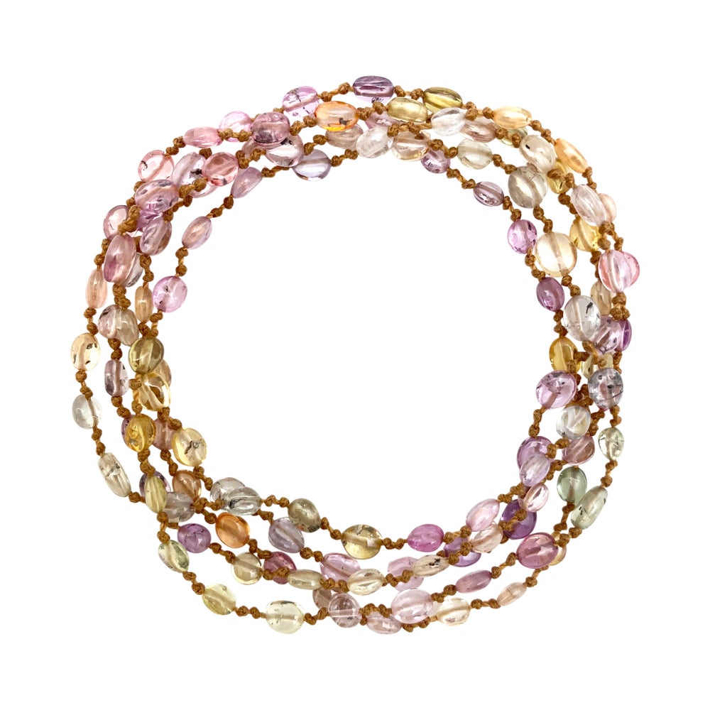 Pastel Sapphire Smooth Oval Lei
