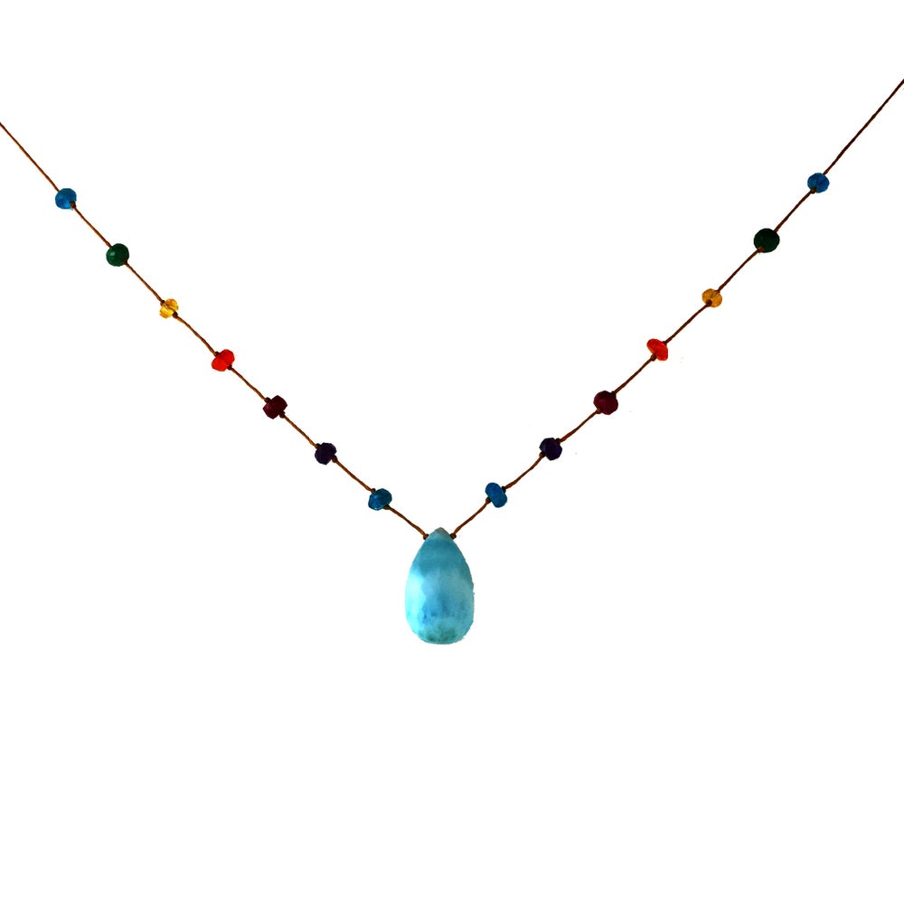 Larimar Rainbow Drop