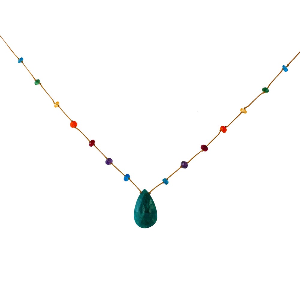 Amazonite Rainbow Drop