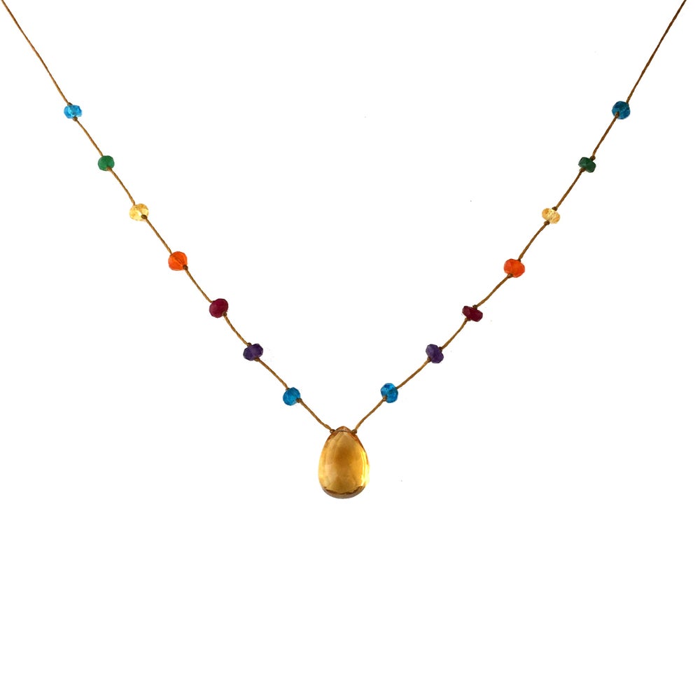 Citrine Rainbow Drop