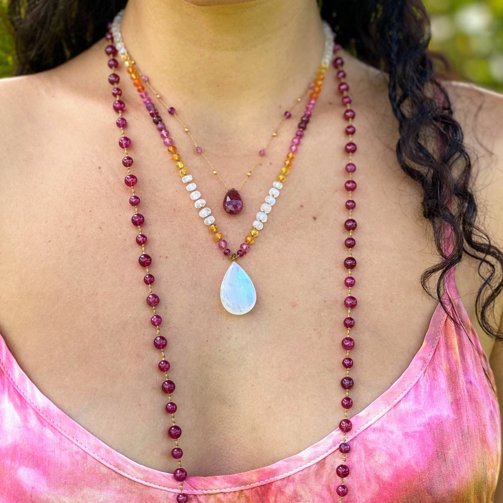 Smooth Ruby Mala
