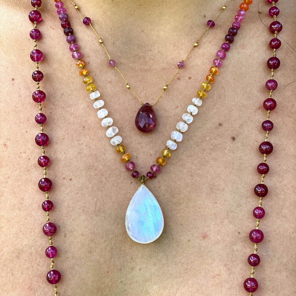 Smooth Ruby Mala