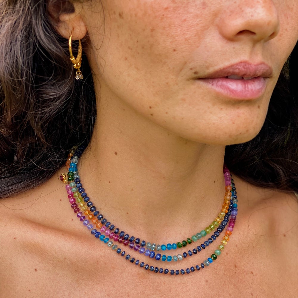 Midnight Sapphire Rainbow Lei