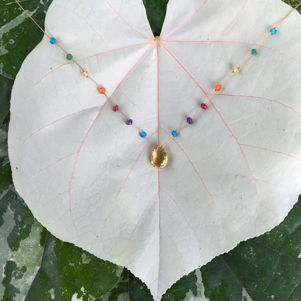 Citrine Rainbow Drop
