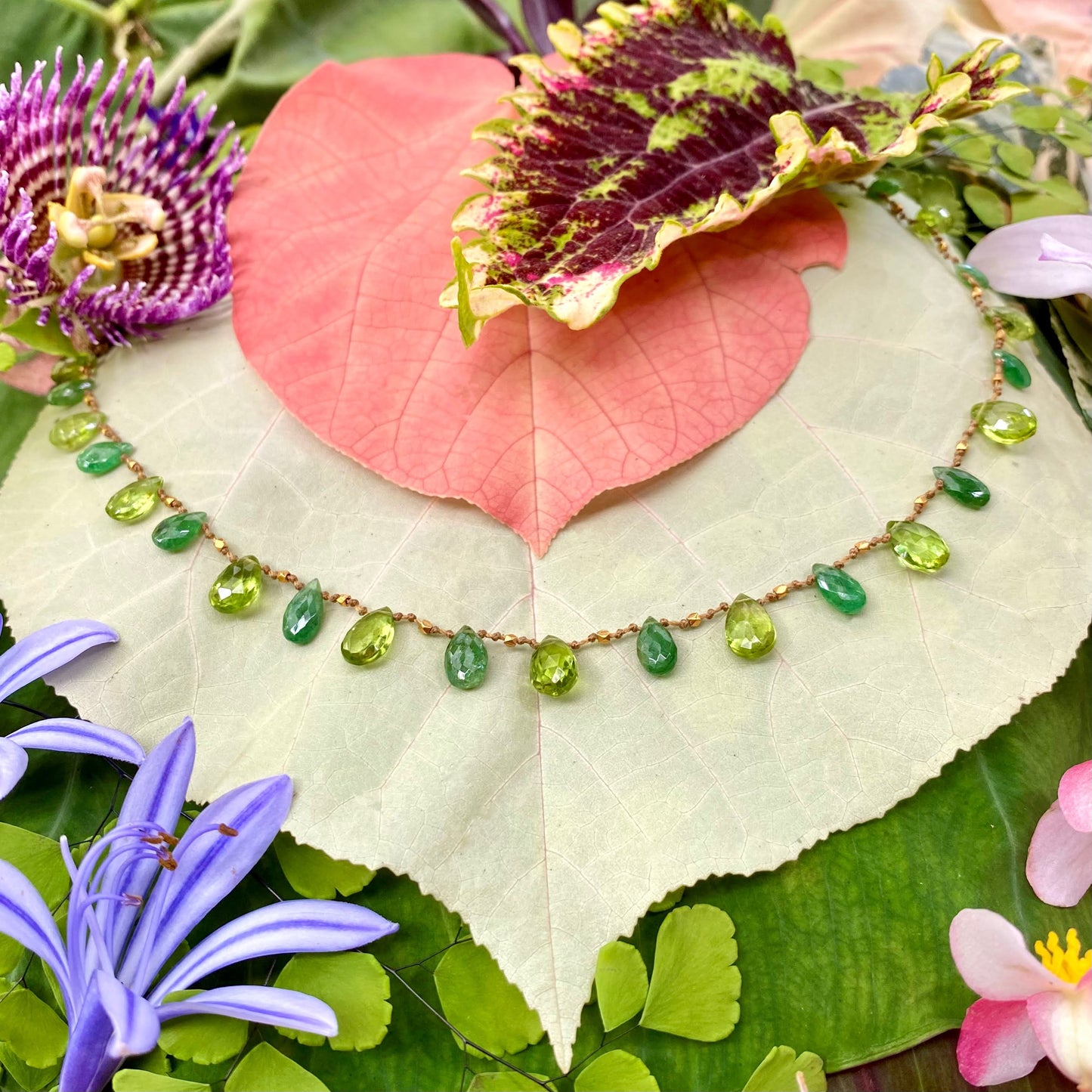 Tsavorite Peridot & Gold Ali'i