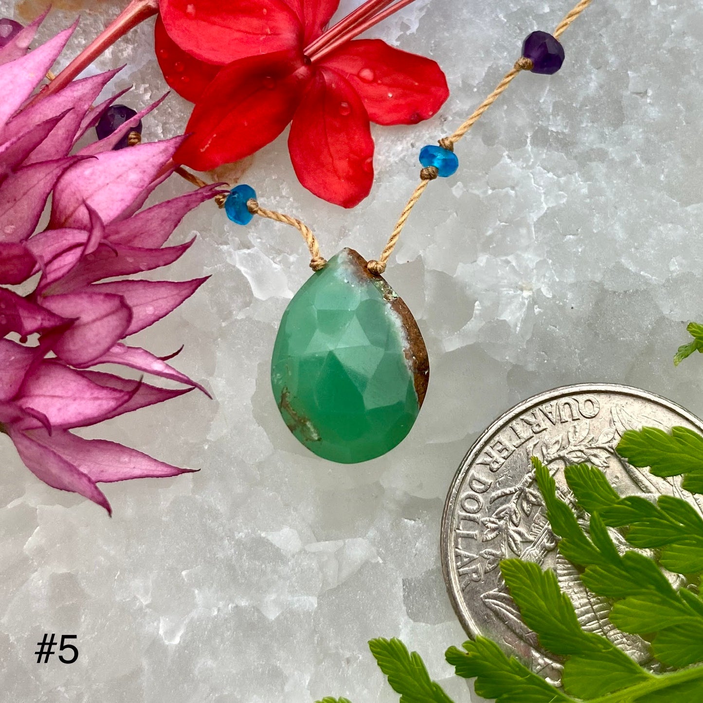 Chrysoprase Rainbow Drop