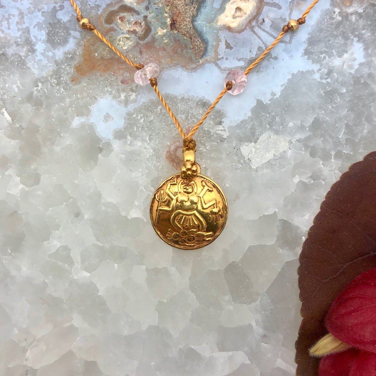 Gold Ganesha with Diamond