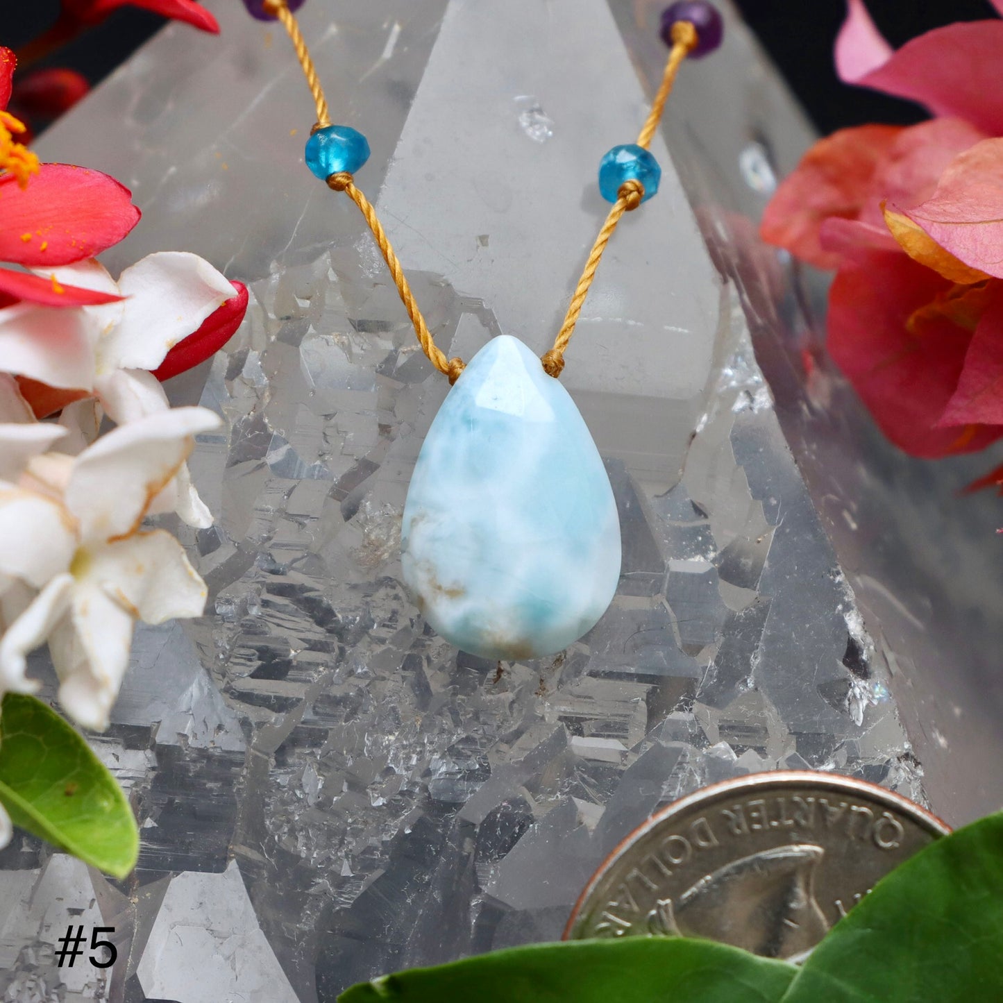 Larimar Rainbow Drop