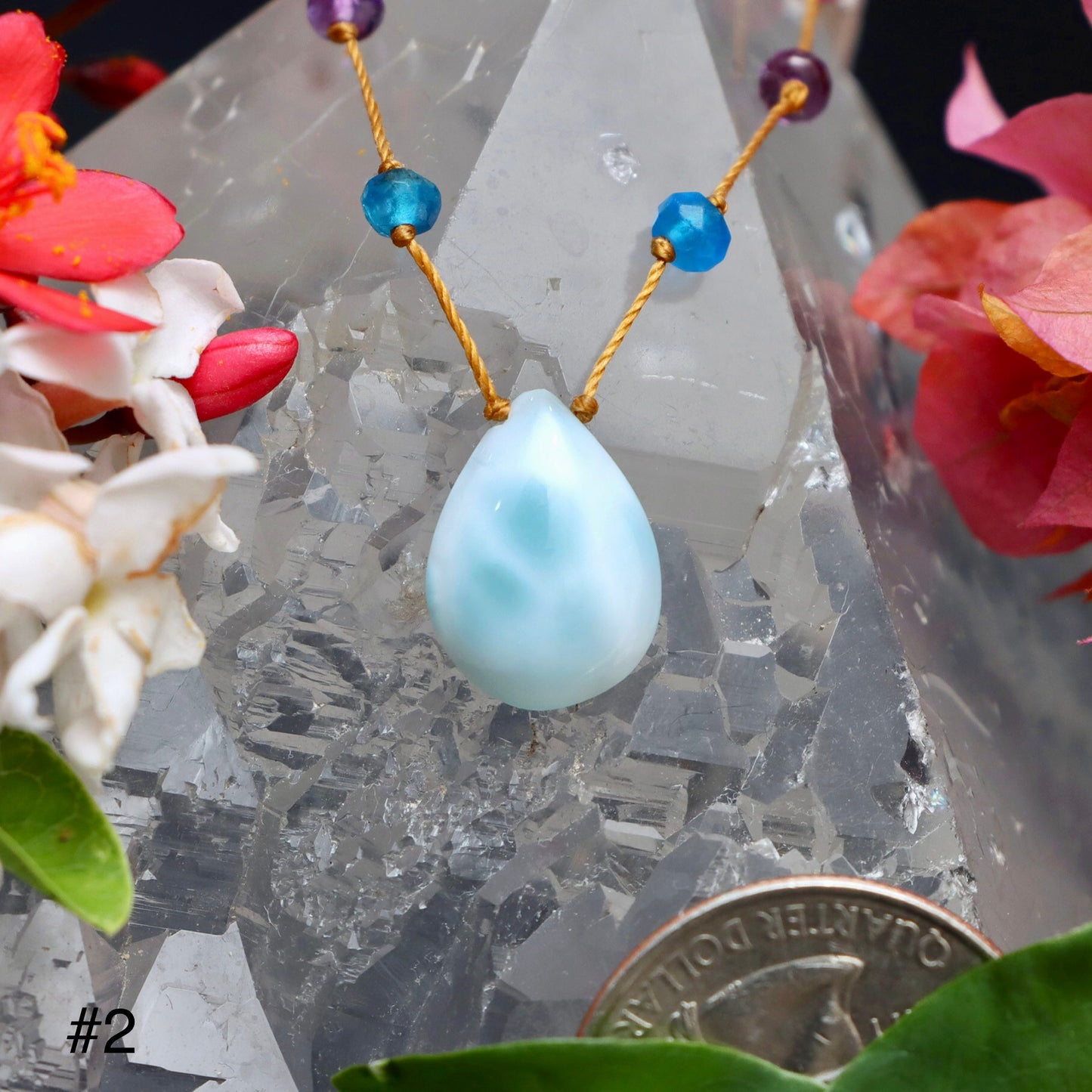 Larimar Rainbow Drop