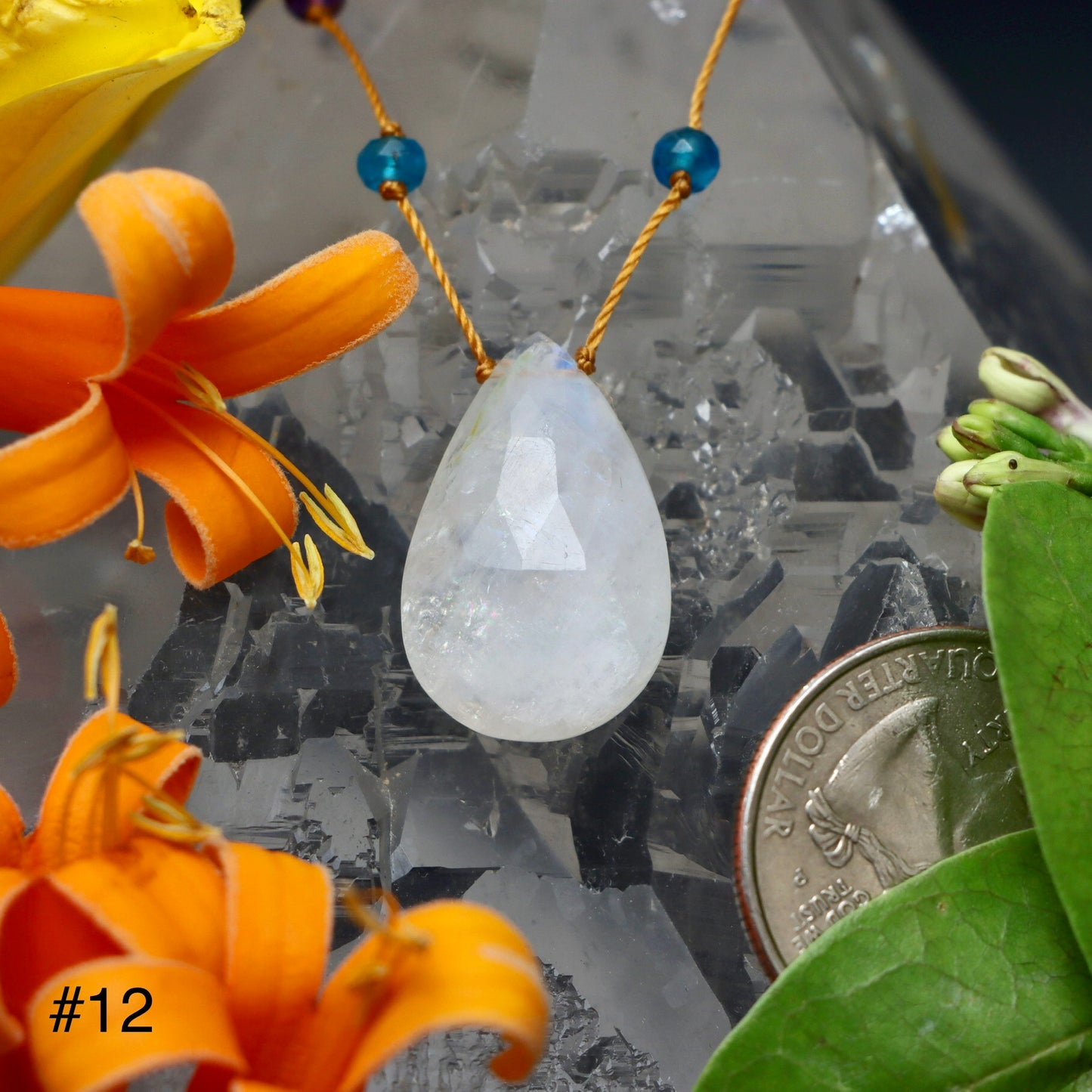 Moonstone Rainbow Drop