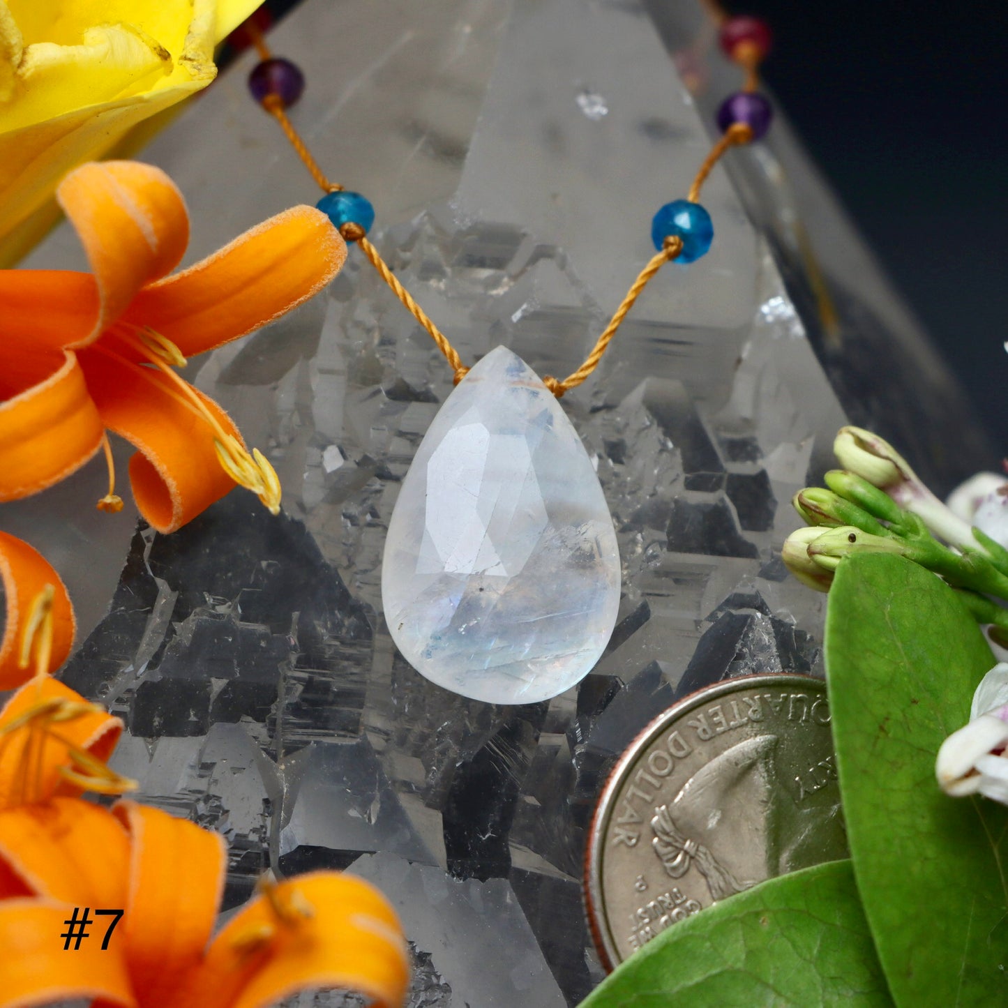 Moonstone Rainbow Drop