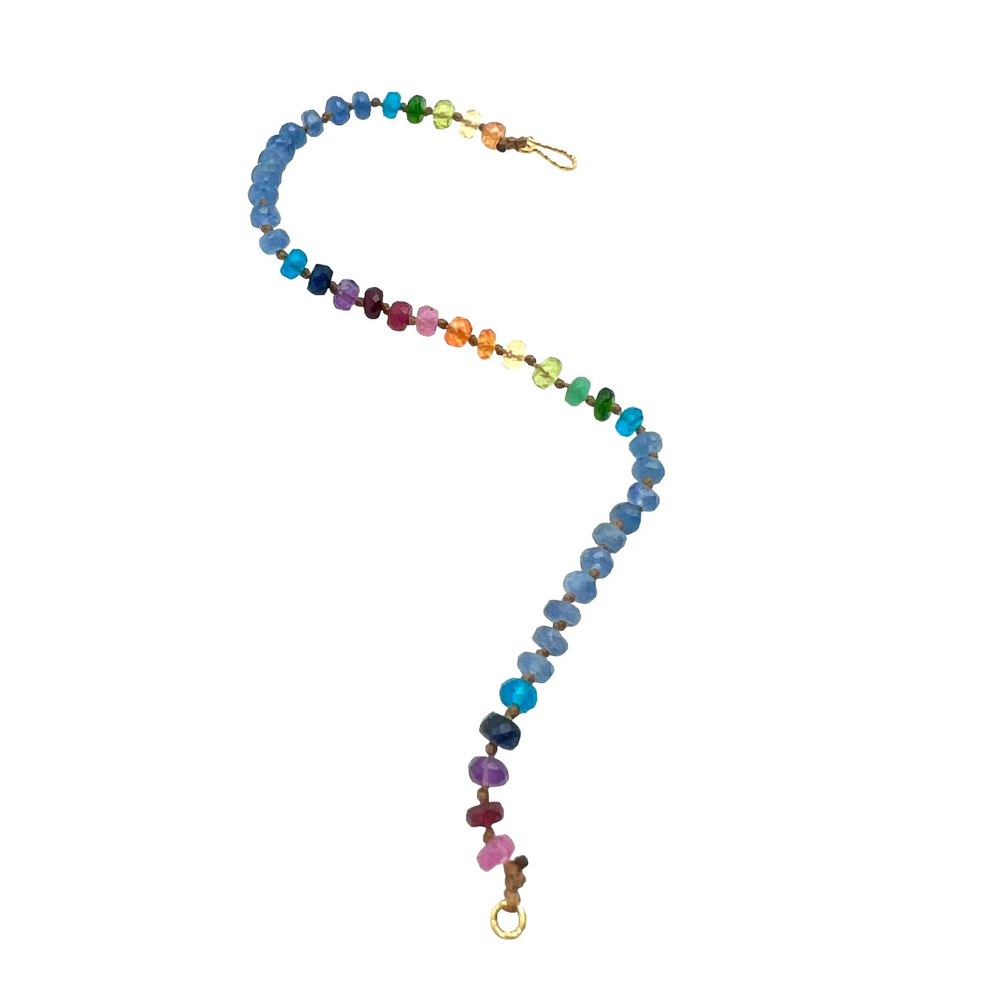 Blue Sapphire Rainbow Bracelet