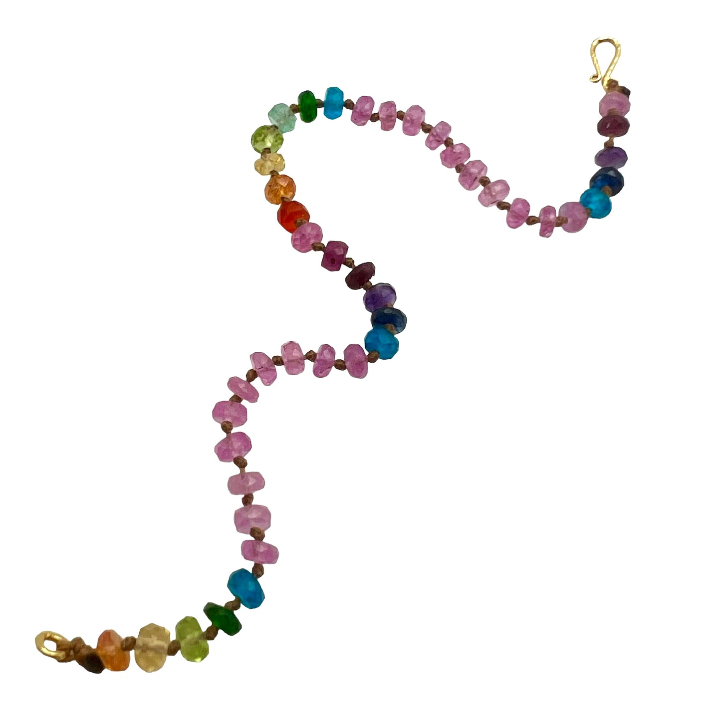 Pink Sapphire Rainbow Bracelet