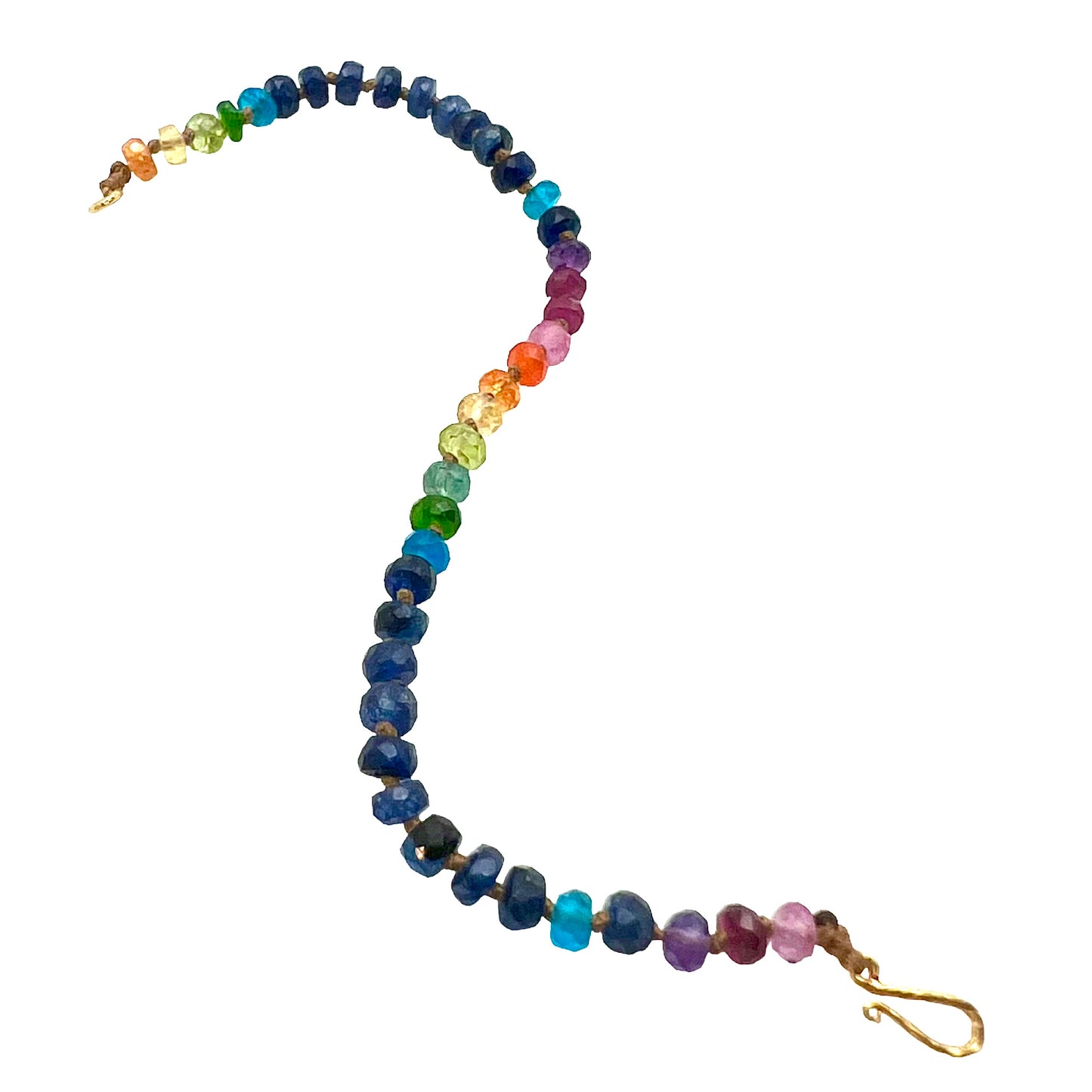 Midnight Sapphire Rainbow Bracelet