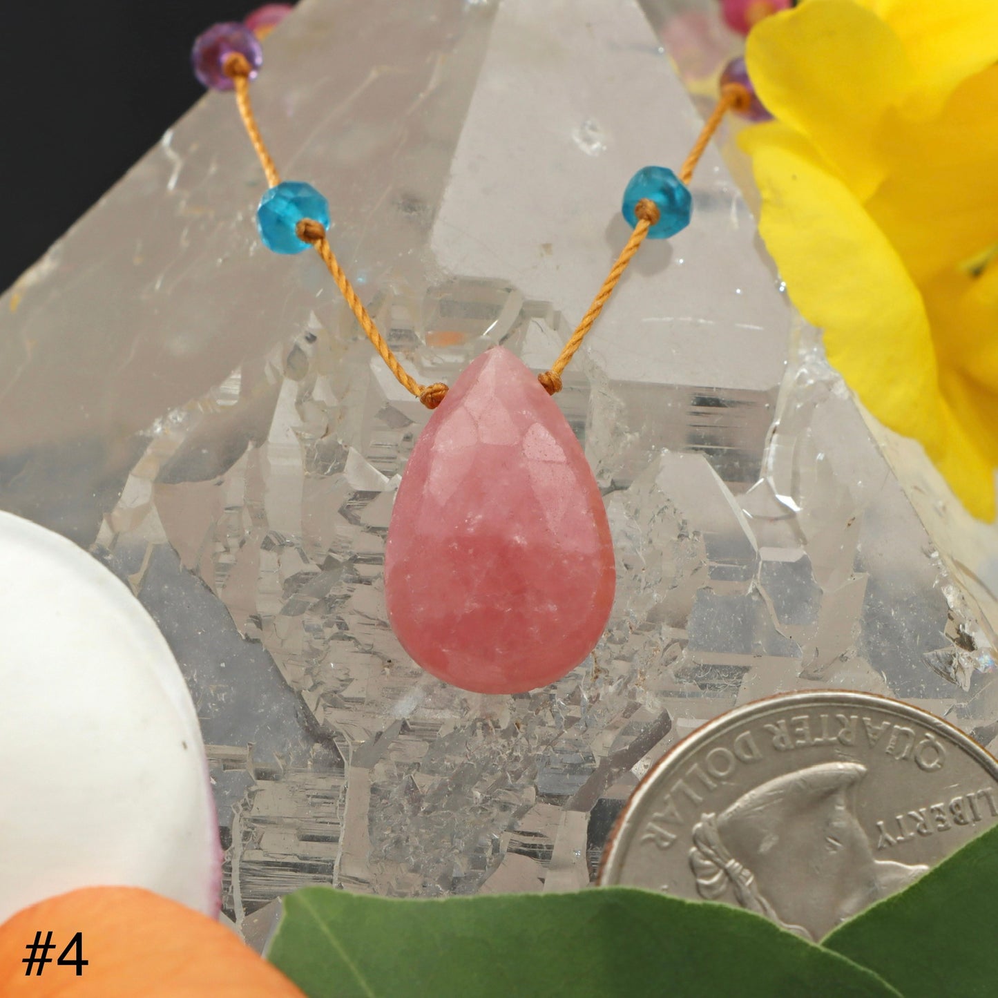 Rhodochrosite Rainbow Drop