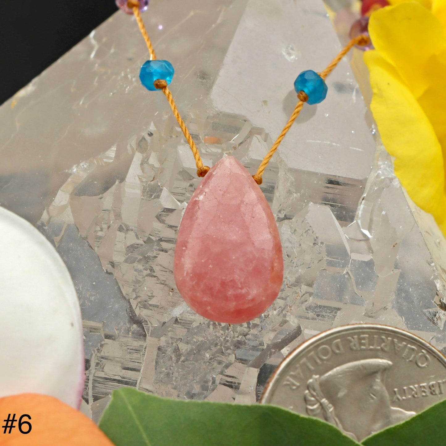 Rhodochrosite Rainbow Drop