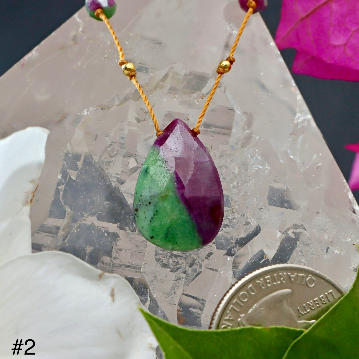 Ruby Zoisite Alohi Drop