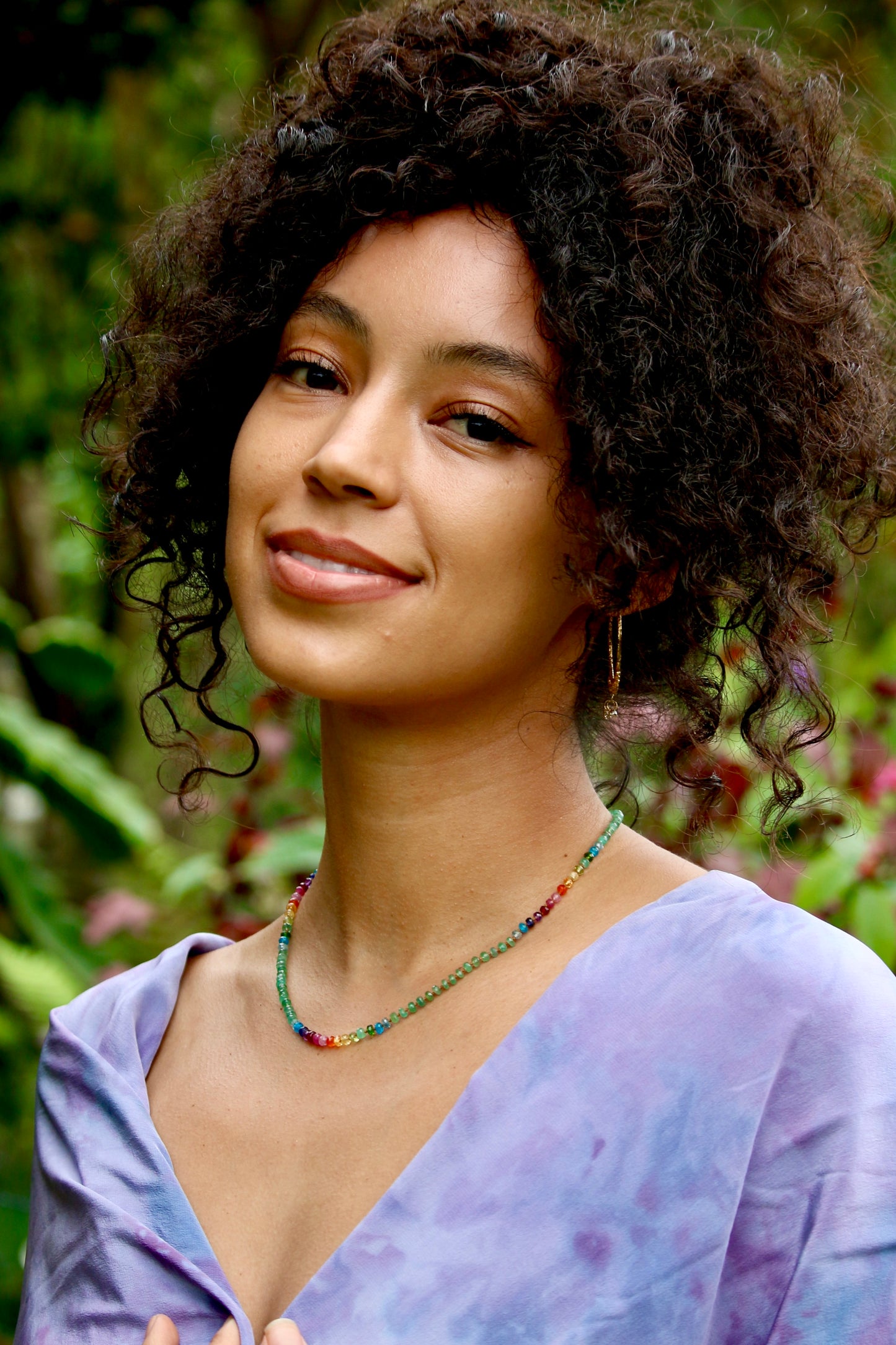 Zambian Emerald Choker Rainbow Lei