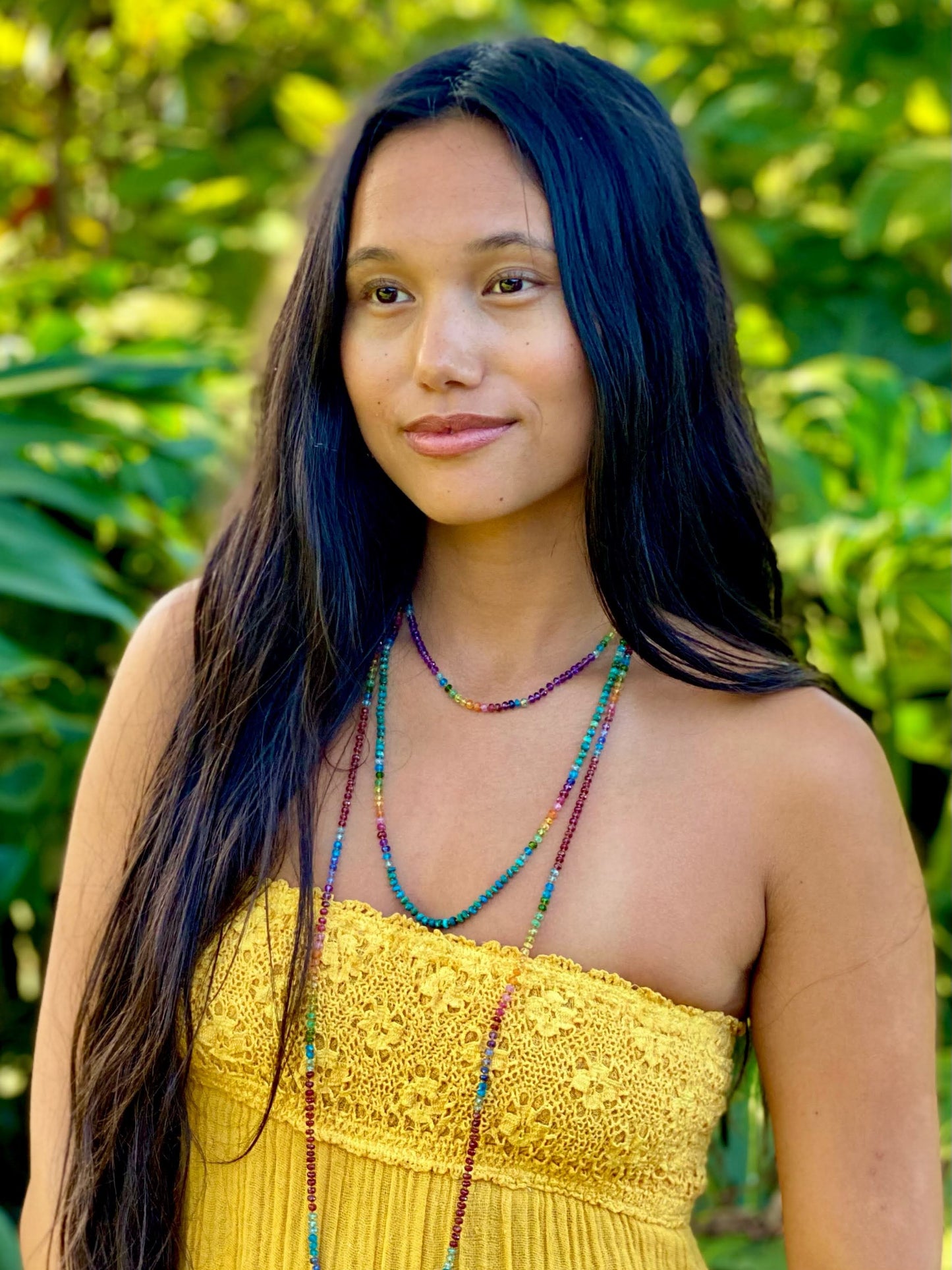 Amethyst Choker Rainbow Lei