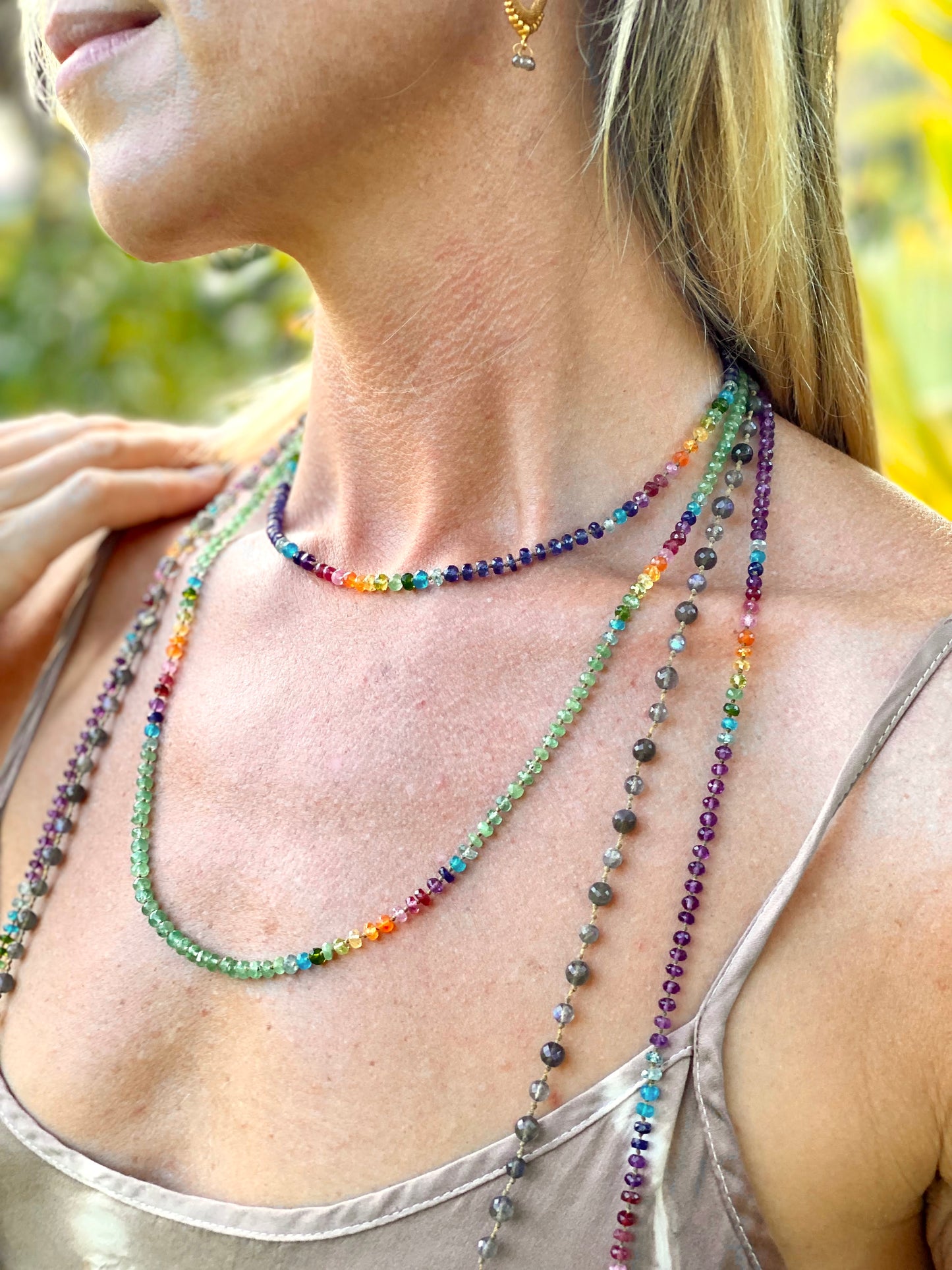 Amethyst Rainbow Lei