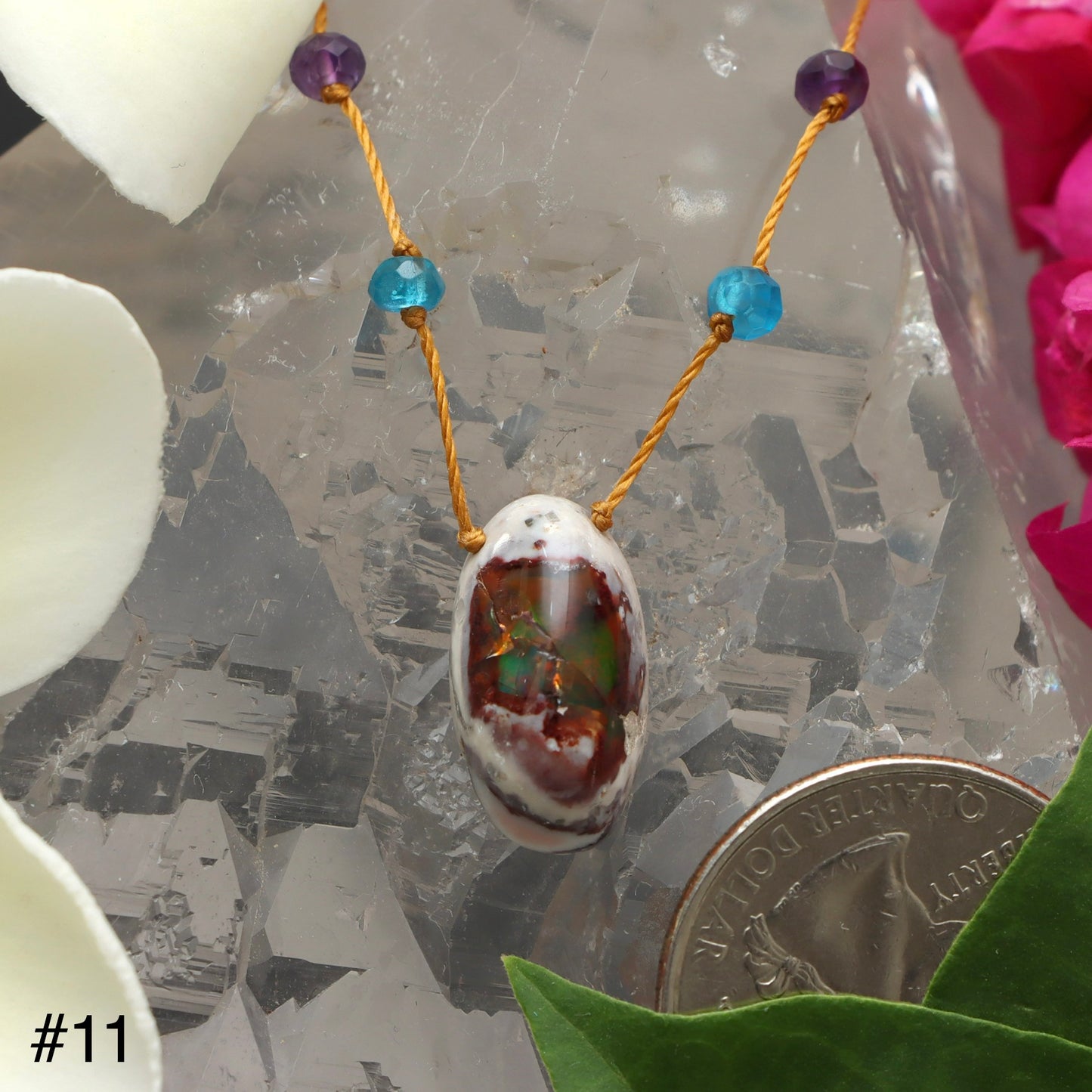 Fire Opal Rainbow Drop