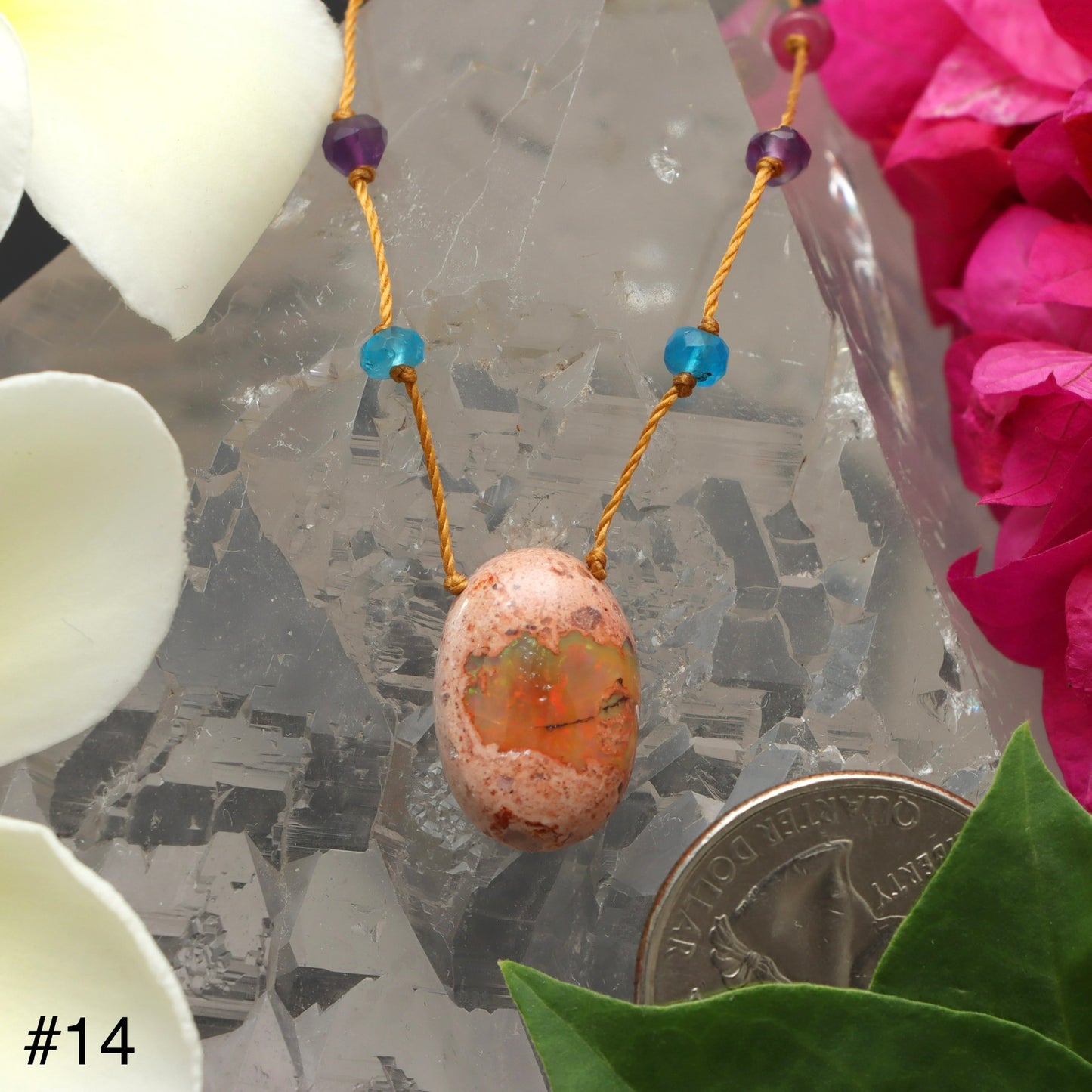 Fire Opal Rainbow Drop
