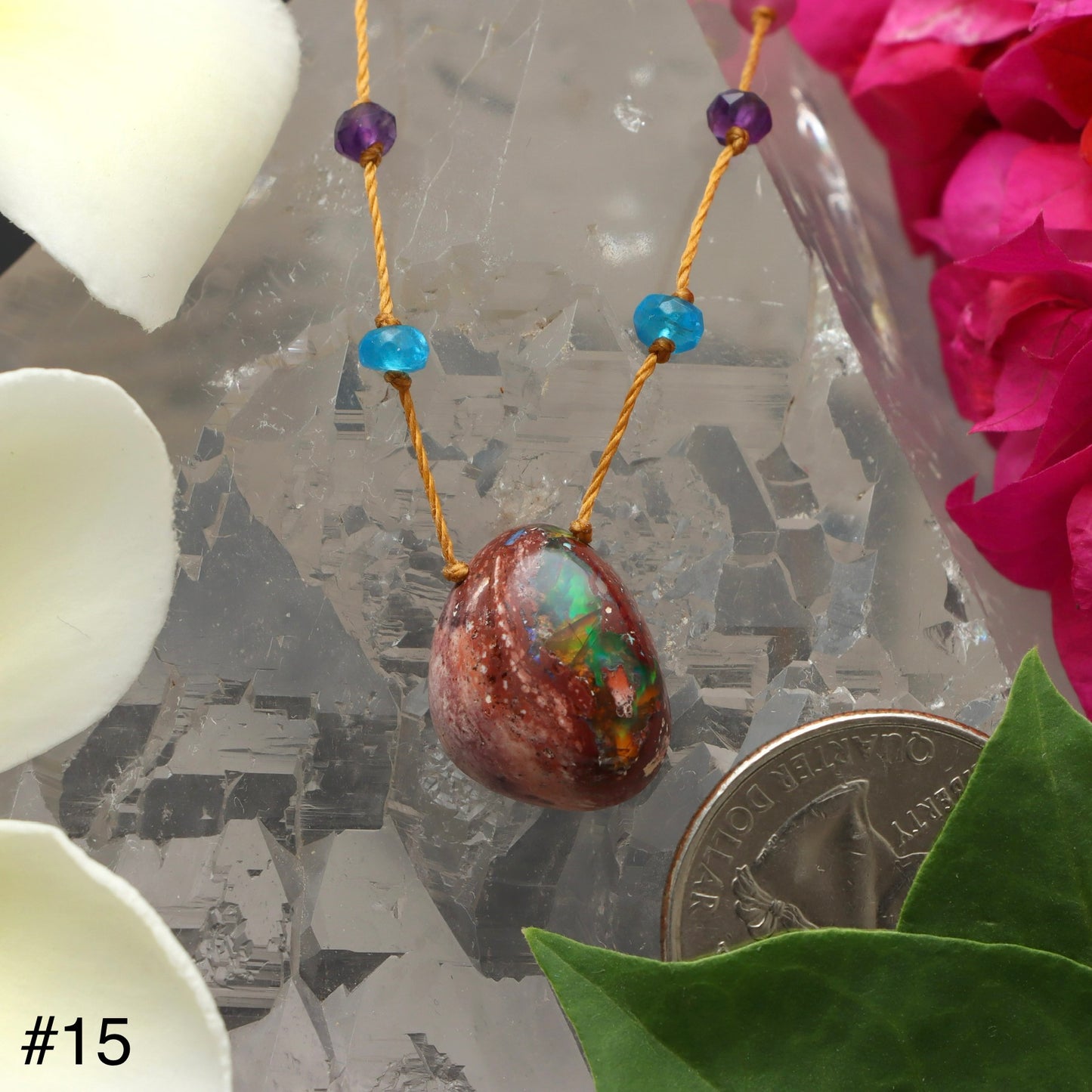 Fire Opal Rainbow Drop