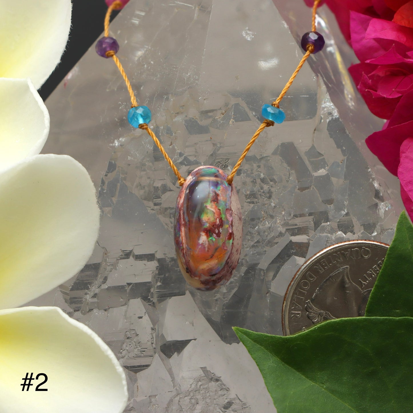 Fire Opal Rainbow Drop